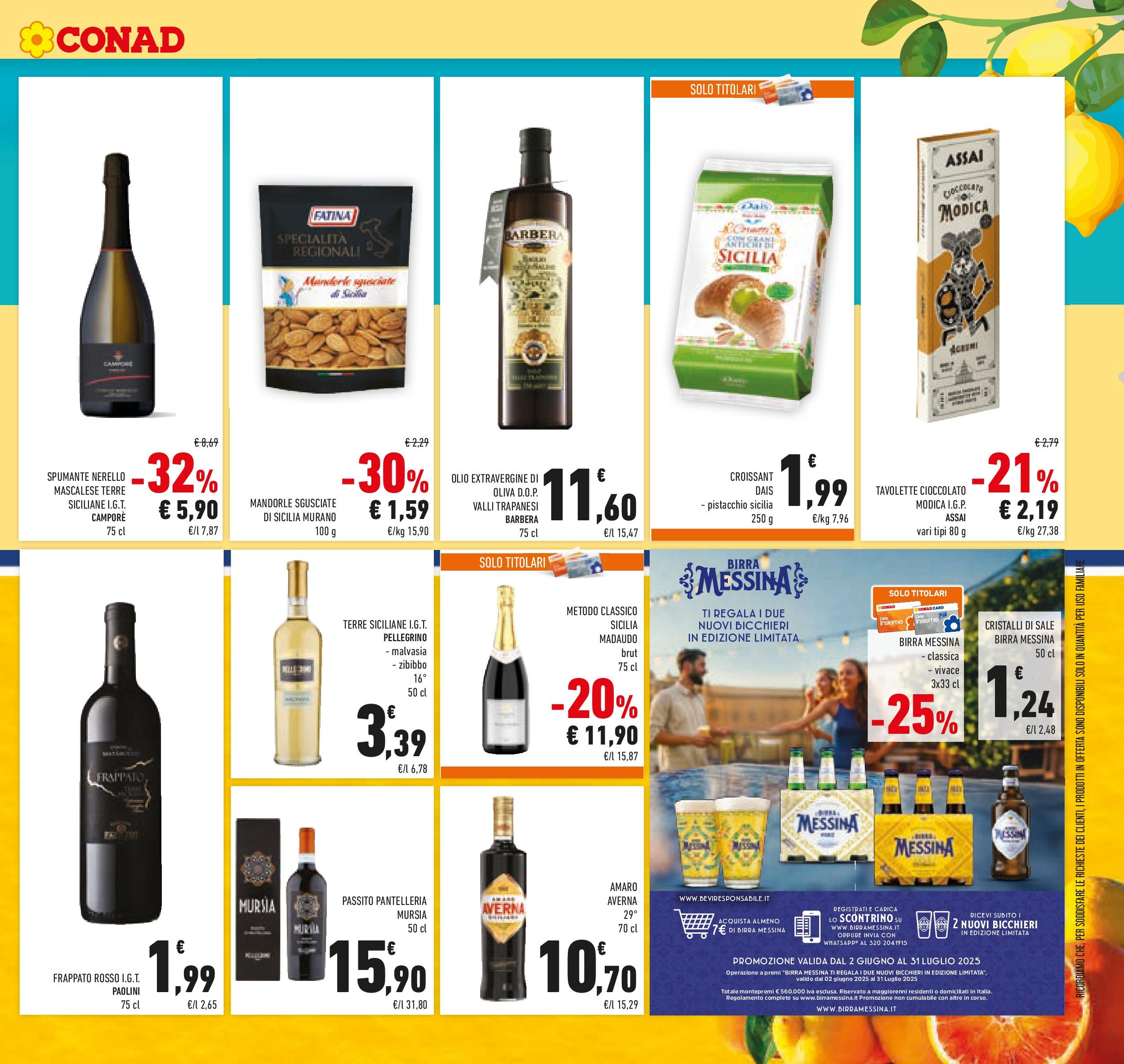 Volantino Conad dal 04/06/2025 > Anteprima - Giugno | Pagina: 21 | Prodotti: Sale, Olio, Croissant, Amaro
