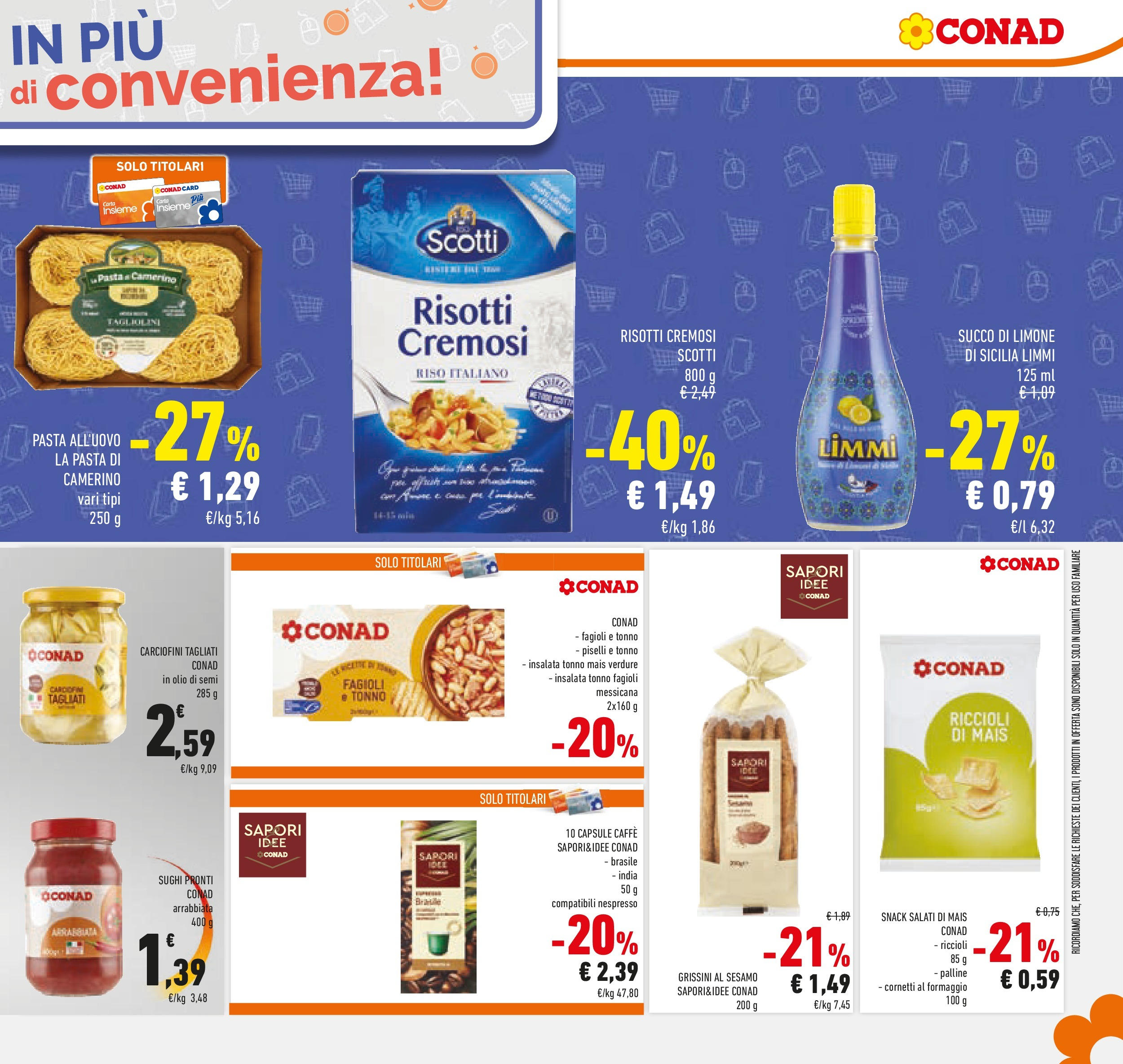 Volantino Conad dal 04/06/2025 > Anteprima - Giugno | Pagina: 29 | Prodotti: Riso, Insalata, Tonno, Grissini