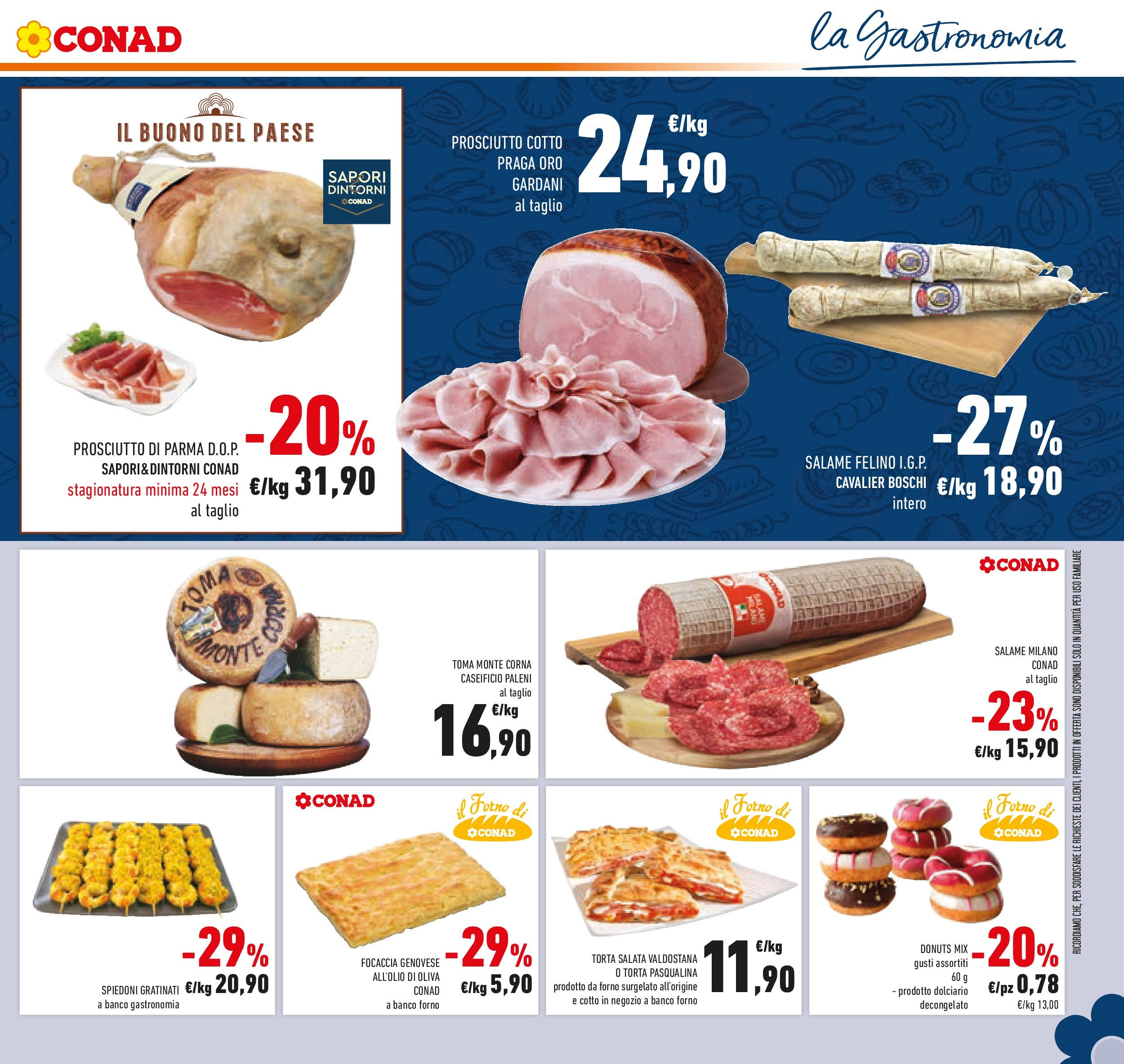Volantino Conad dal 04/06/2025 > Anteprima - Giugno | Pagina: 27 | Prodotti: Prosciutto di Parma, Prosciutto Cotto, Salame, Prosciutto