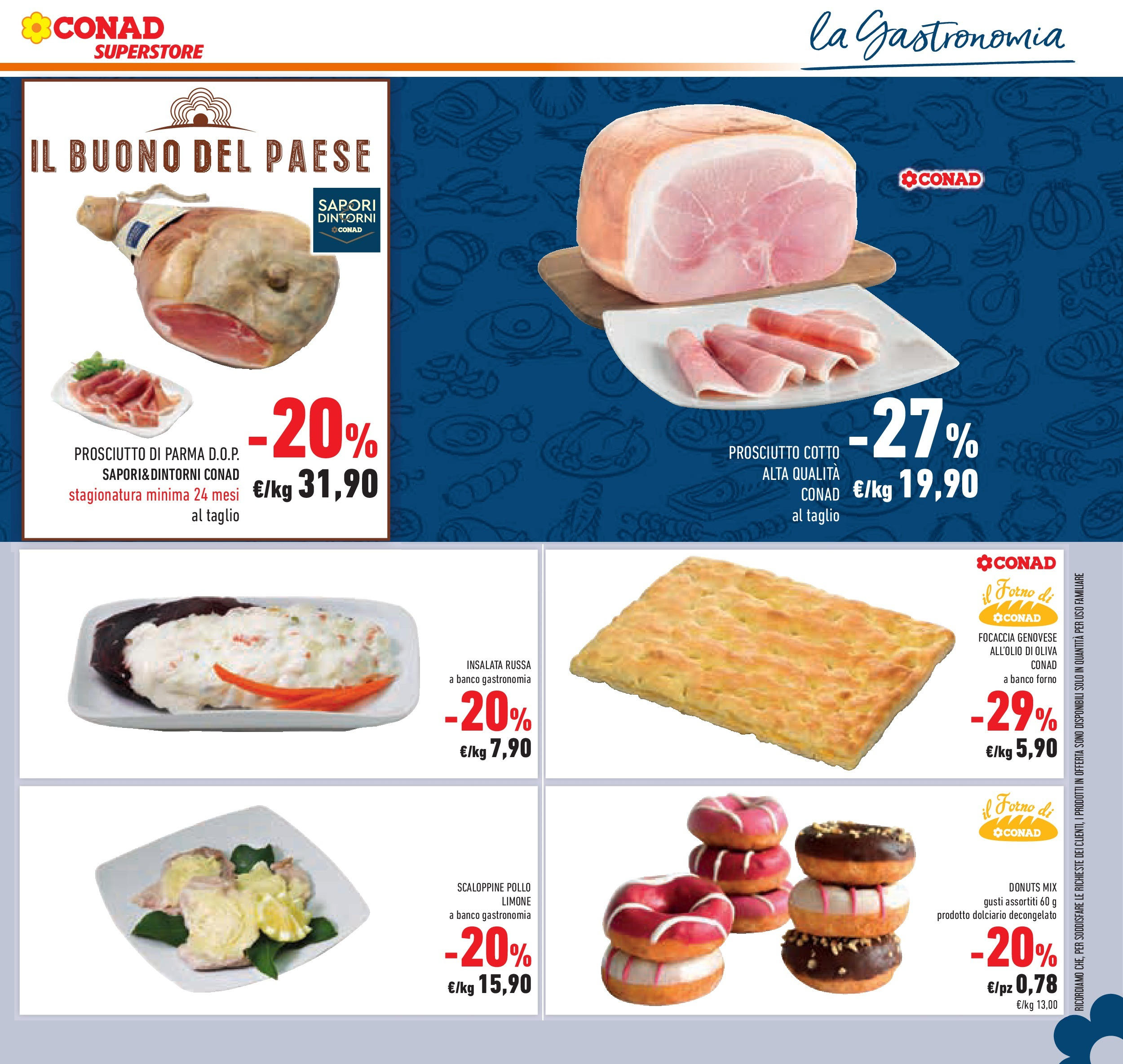Volantino Conad dal 04/06/2025 > Anteprima - Giugno | Pagina: 21 | Prodotti: Prosciutto di Parma, Pollo, Prosciutto, Insalata russa