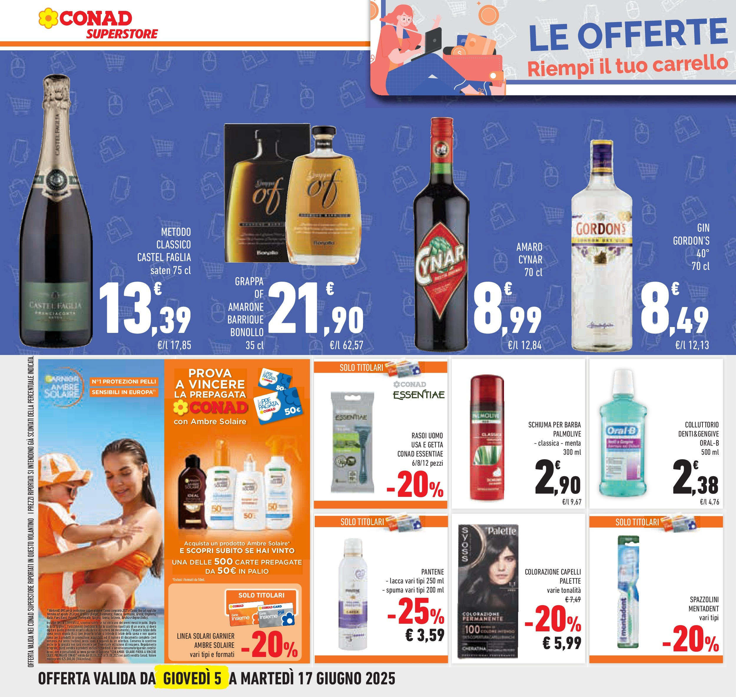 Volantino Conad dal 04/06/2025 > Anteprima - Giugno | Pagina: 42 | Prodotti: Lacca, Gin, Carrello, Grappa