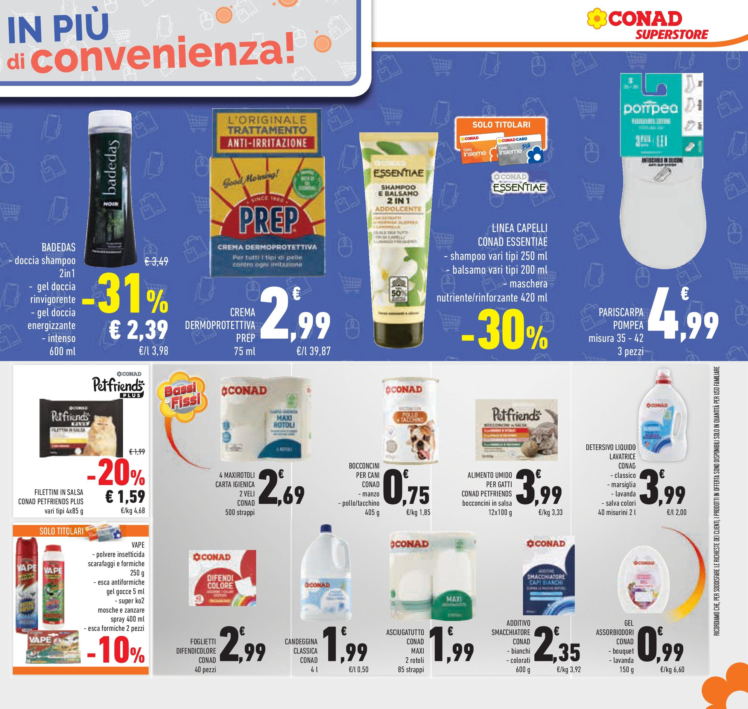 Volantino Conad dal 04/06/2025 > Anteprima - Giugno | Pagina: 43 | Prodotti: Maschera, Manzo, Candeggina, Salsa