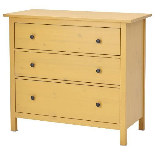 HEMNES скрин с 3 чекмеджета