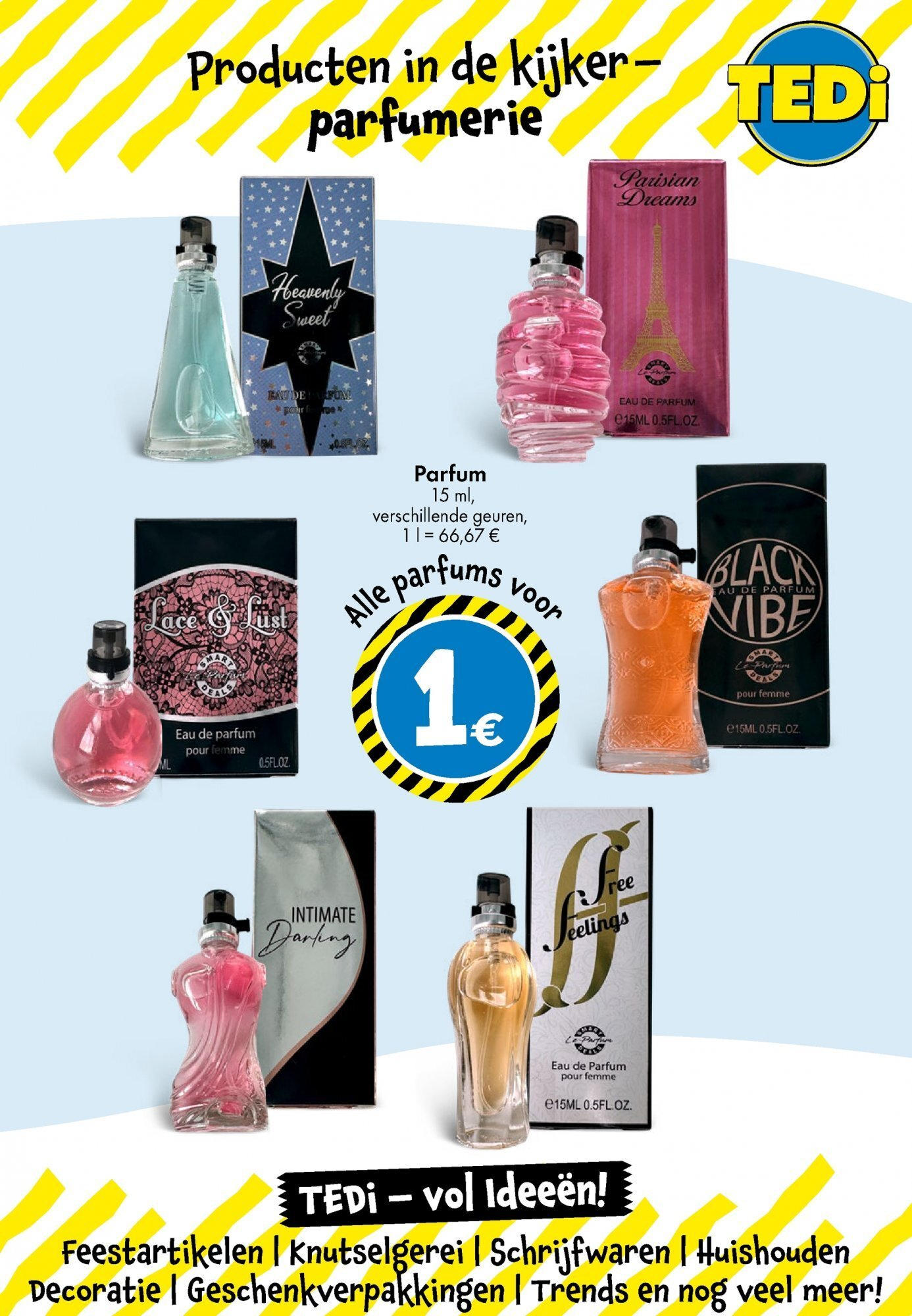 TEDi - TEDi folder  vanaf 03/06/2025 | Pagina: 10 | Producten: Parfums, Parfum, Feestartikelen