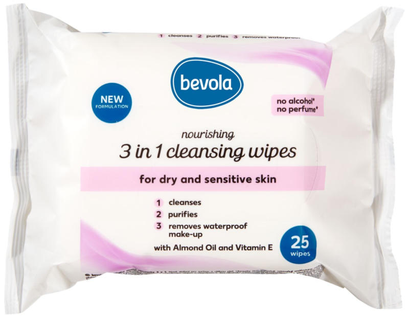 bevola Mокри кърпи 3 в 1 различни видове