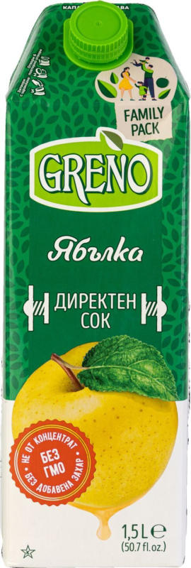 GRENO Плодов сок 100% различни видове