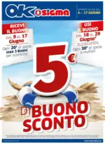 Ok Sigma 5 € di buono sconto - al 17.06.2025