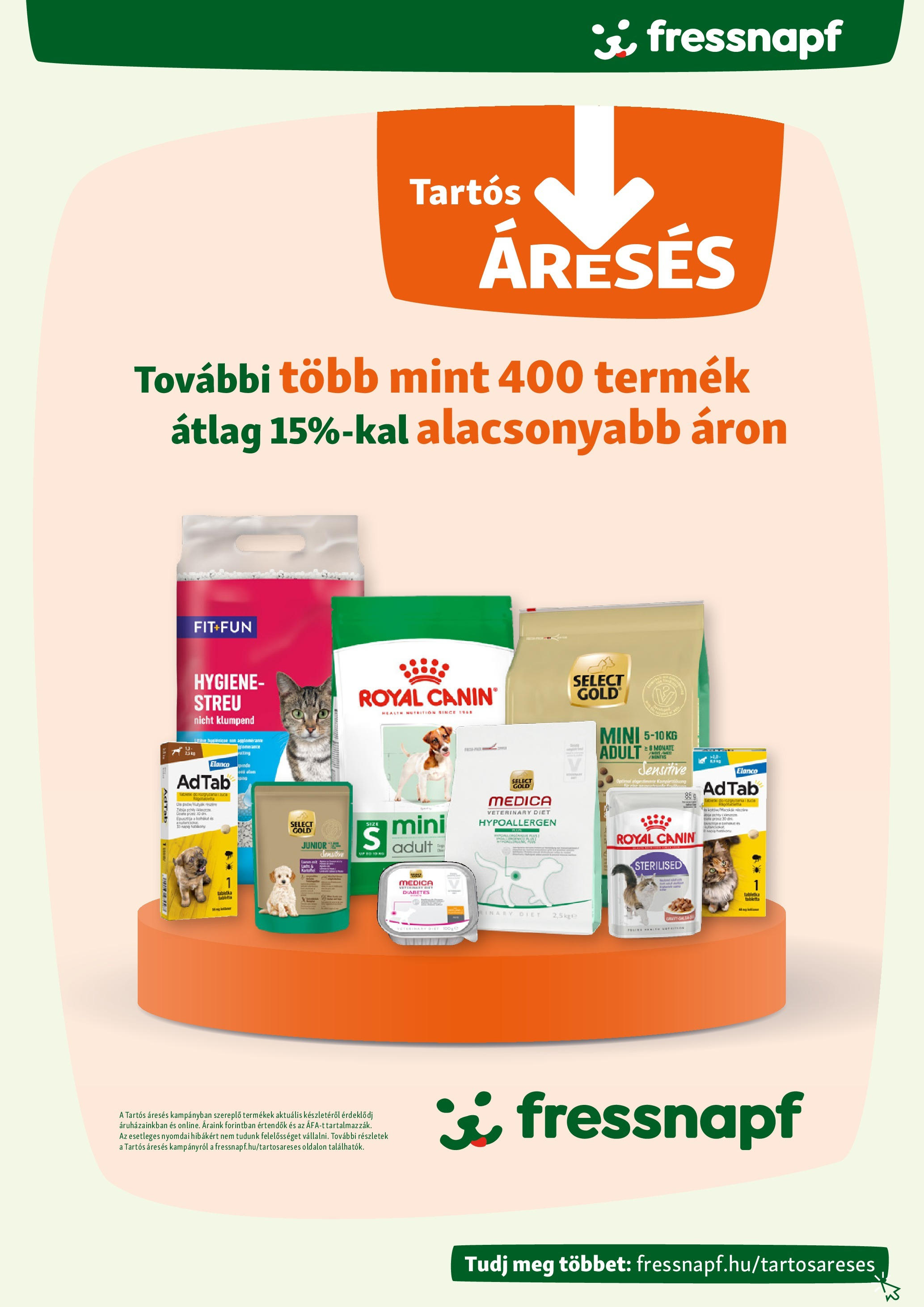 Fressnapf Akciós újság - 2025.06.12. -tól/töl > akció, lapozható szórólap 🛍️ | Oldal: 4