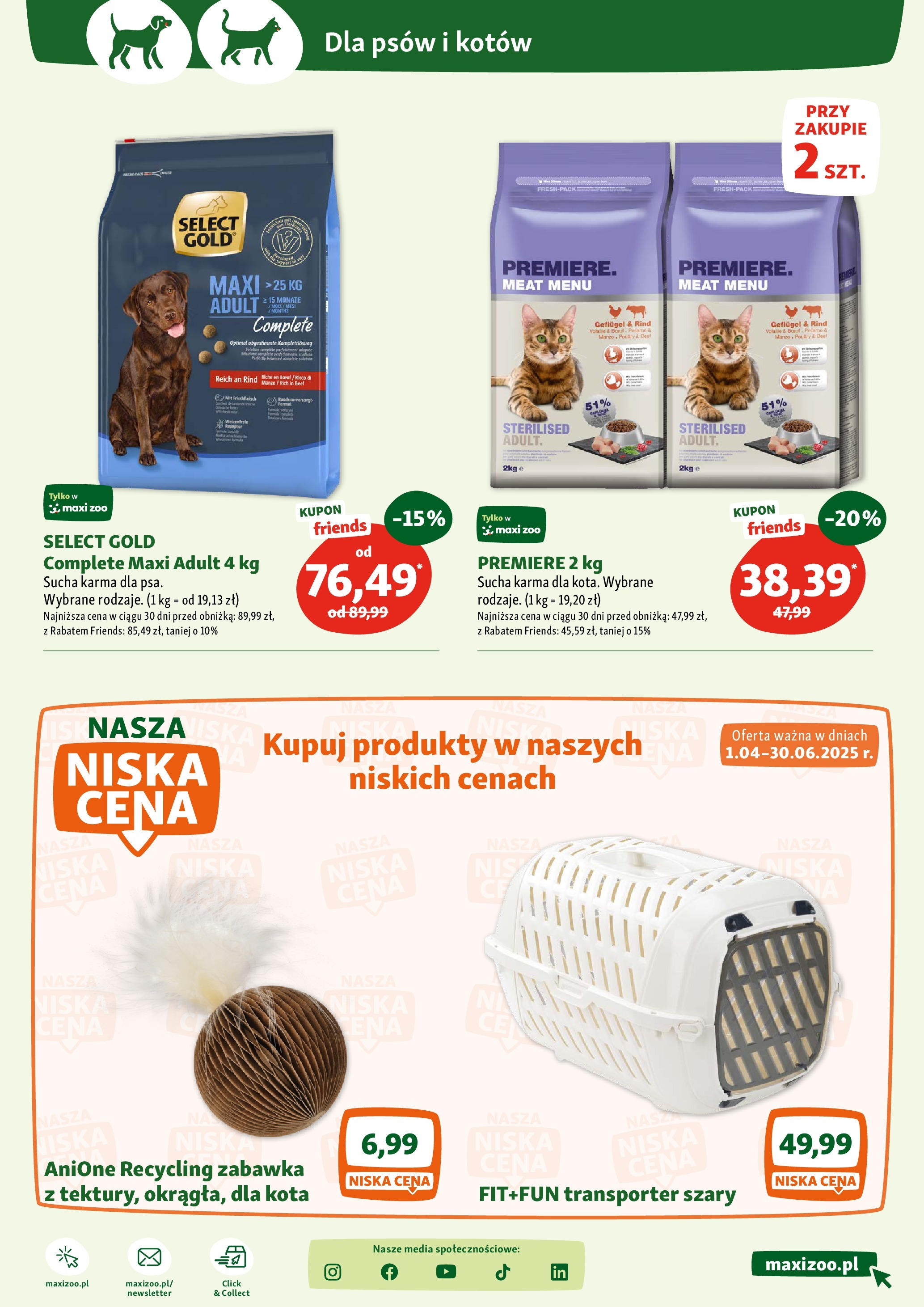Maxi Zoo Gazetka od (05.06.2025 - 11.06.2025) | Strona: 17 | Produkty: Karma dla psa, Sucha karma dla psa