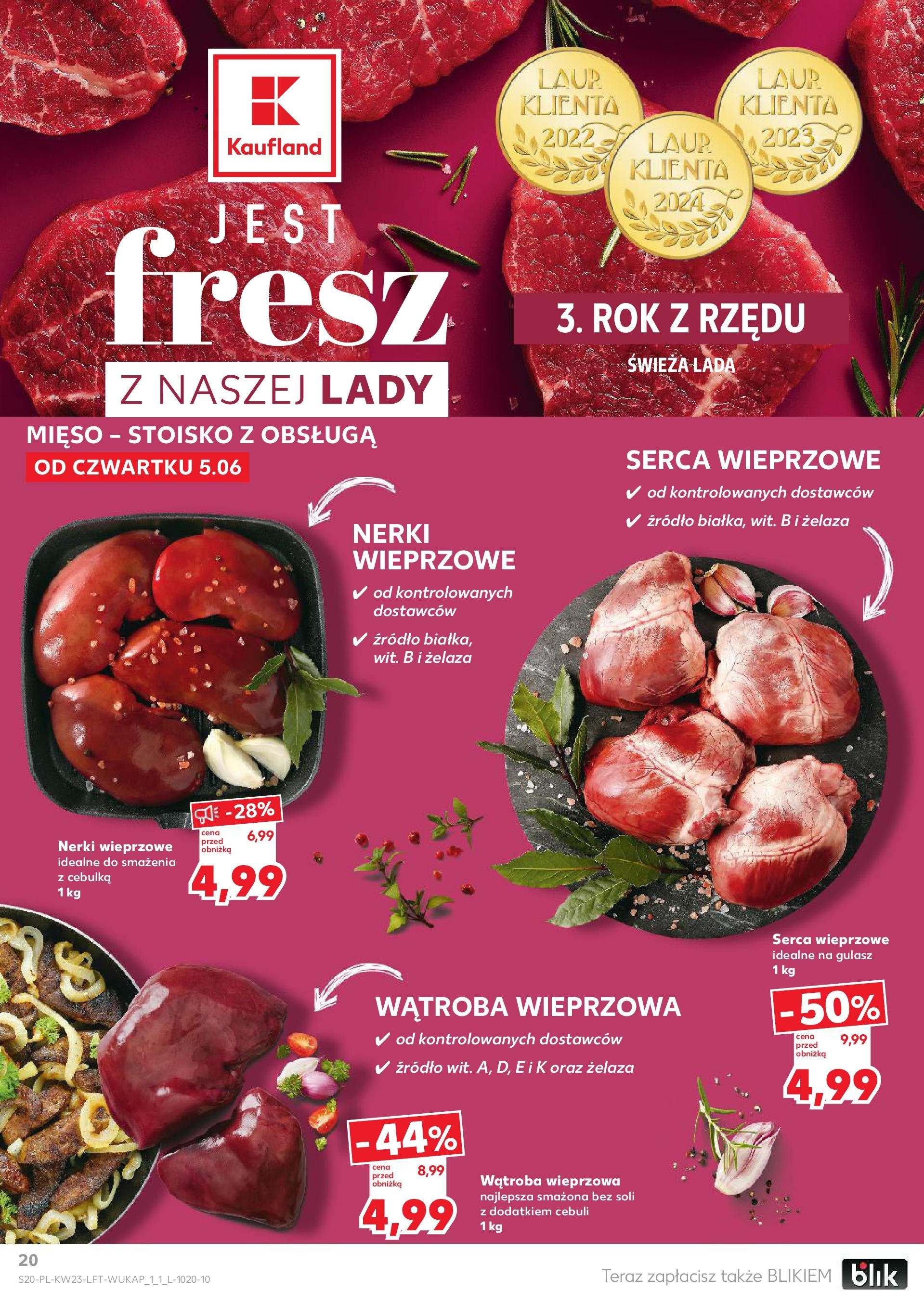 Kaufland gazetka od 05.06.2025 - od jutra PDF | Strona: 20 | Produkty: Mięso, Gulasz