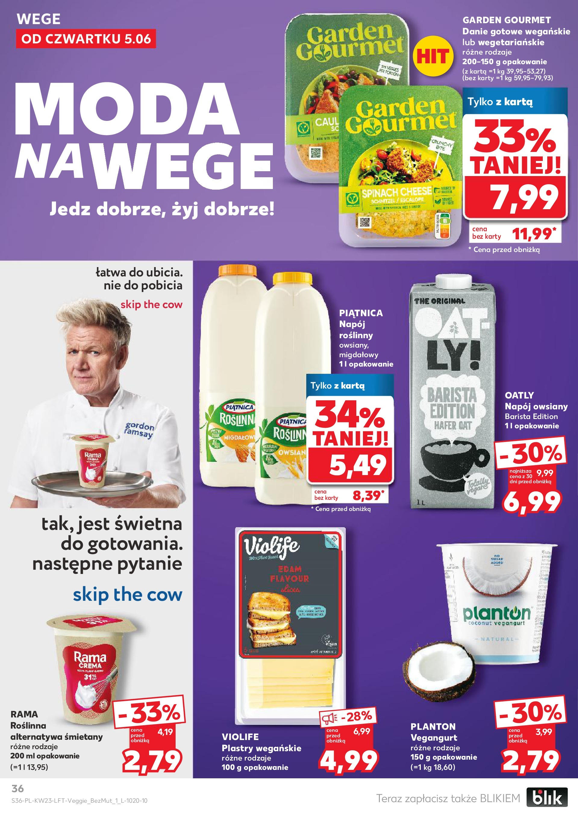 Kaufland gazetka od 05.06.2025 - od jutra PDF | Strona: 36 | Produkty: Napój owsiany, Karta