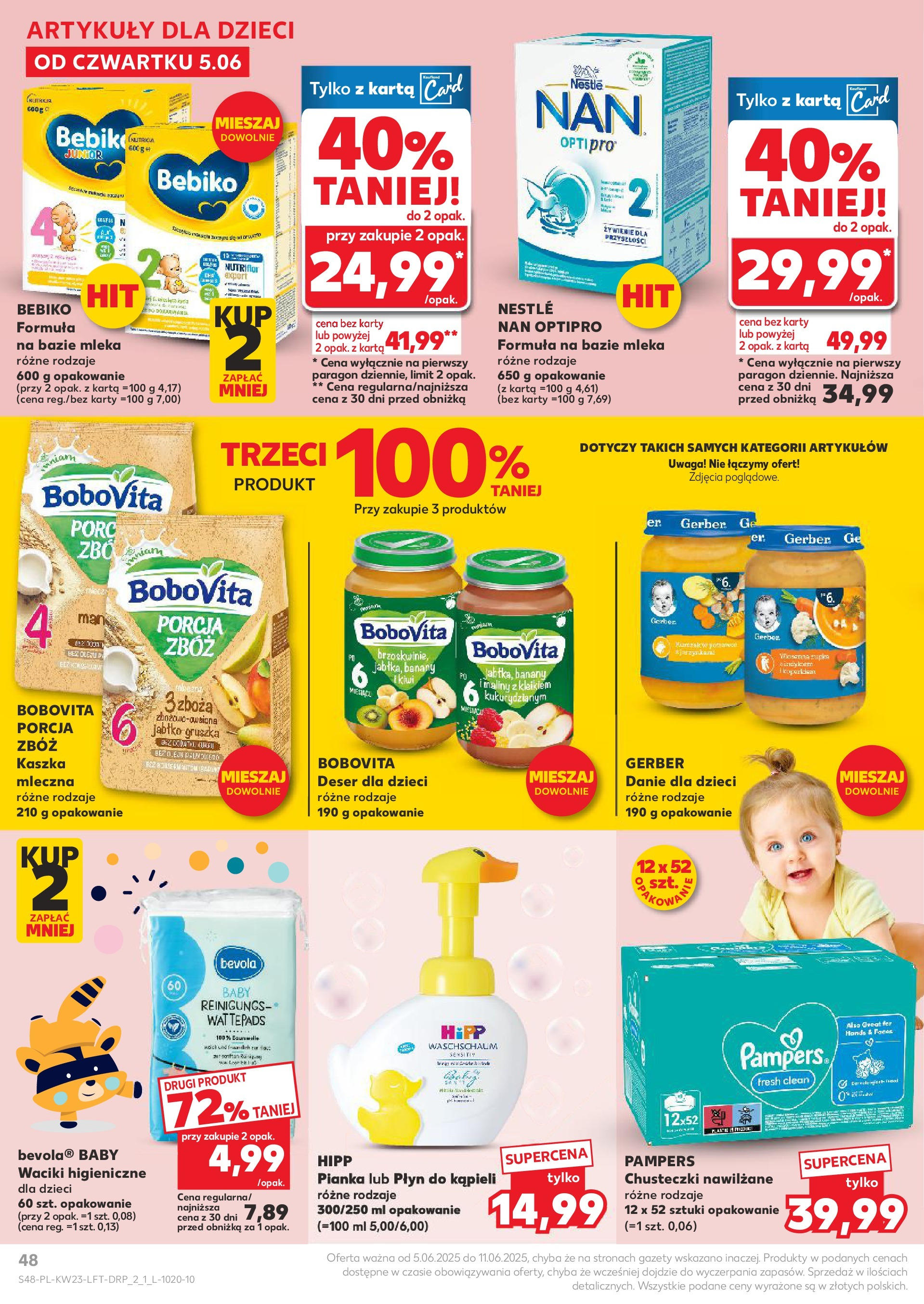 Kaufland gazetka od 05.06.2025 - od jutra PDF | Strona: 48 | Produkty: Karta, Gruszka, Maliny, Banany
