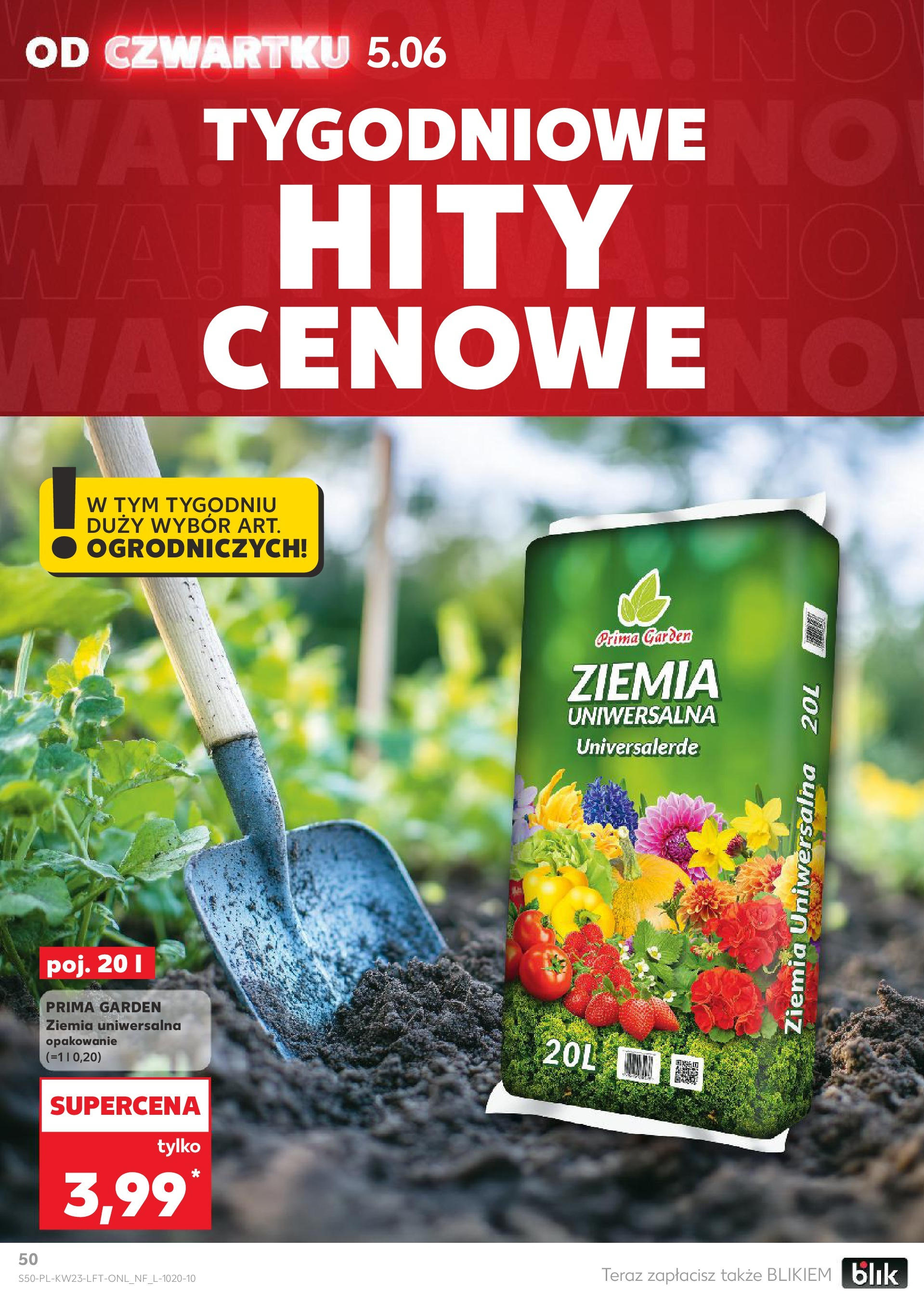 Kaufland gazetka od 05.06.2025 - od jutra PDF | Strona: 50 | Produkty: Ziemia uniwersalna, Ziemia