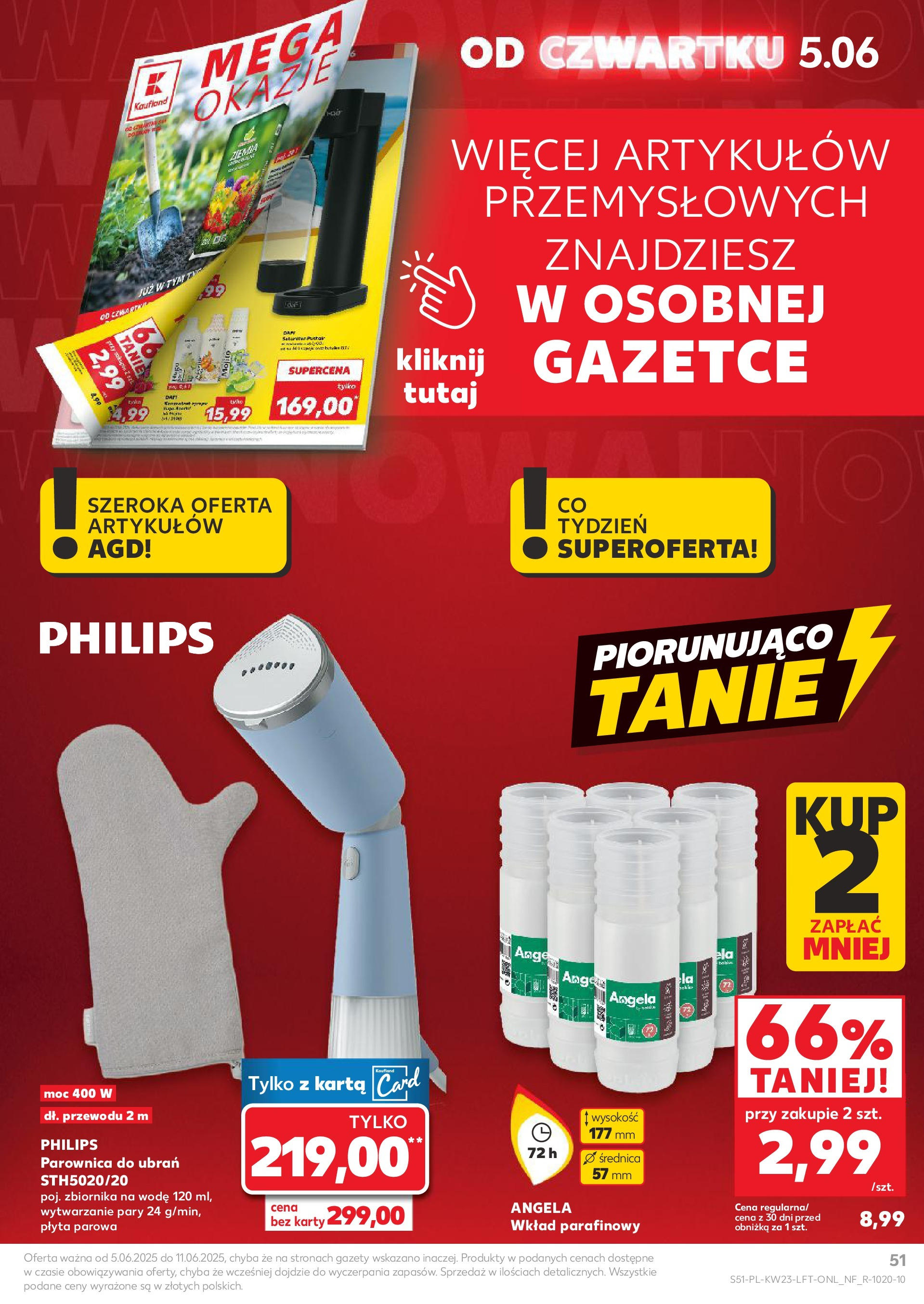 Kaufland gazetka od 05.06.2025 - od jutra PDF | Strona: 51 | Produkty: Karta, Ziemia, Parownica