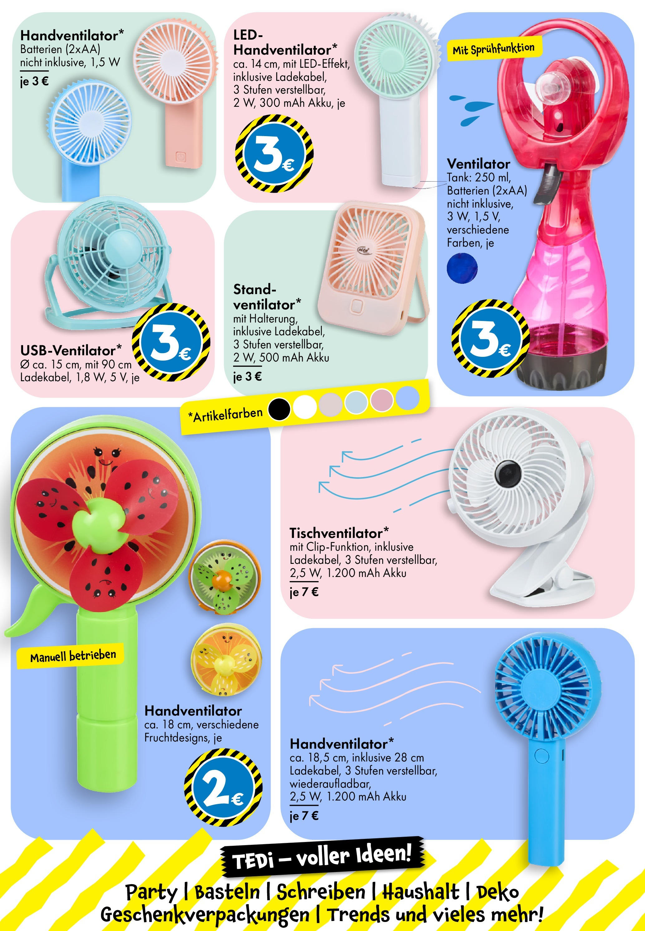TEDi - Prospekt (ab 06.06.2025) zum Blättern | Seite: 28 | Produkte: Ventilator, Batterien