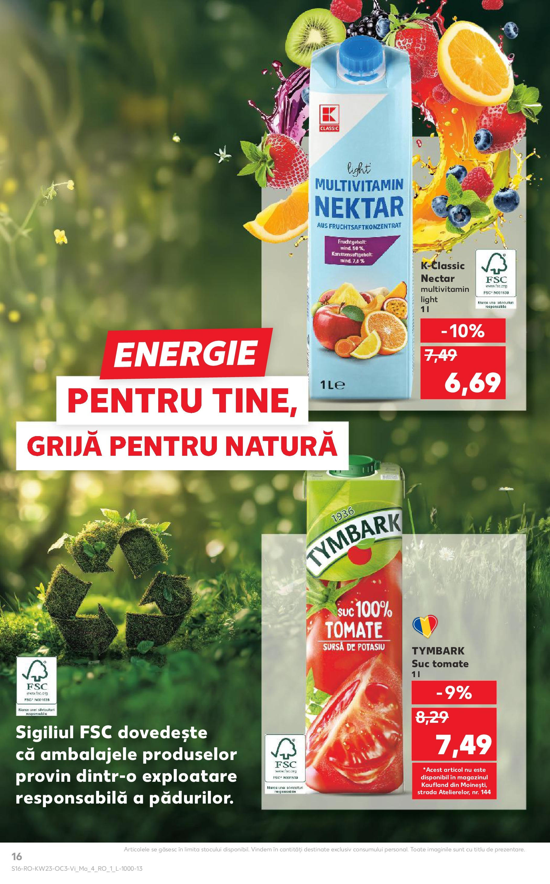 Catalog Kaufland - Sibiu 06.06.2025 - Revista si Oferta | Pagină: 16 | Produse: Suc