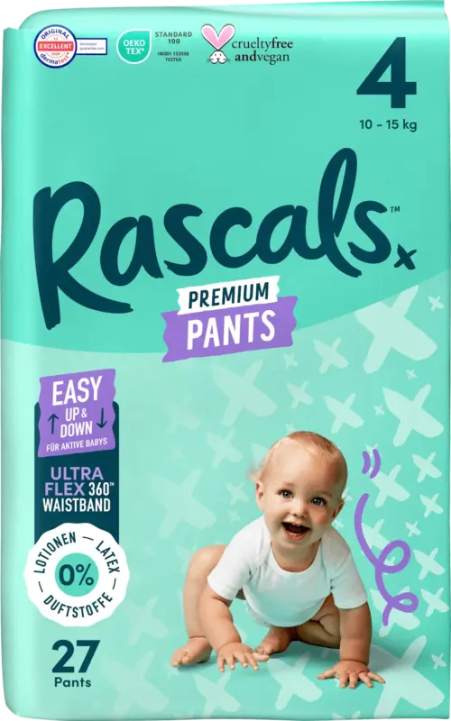 Rascals Baby Pants Premium Gr. 4 (10-15 kg)