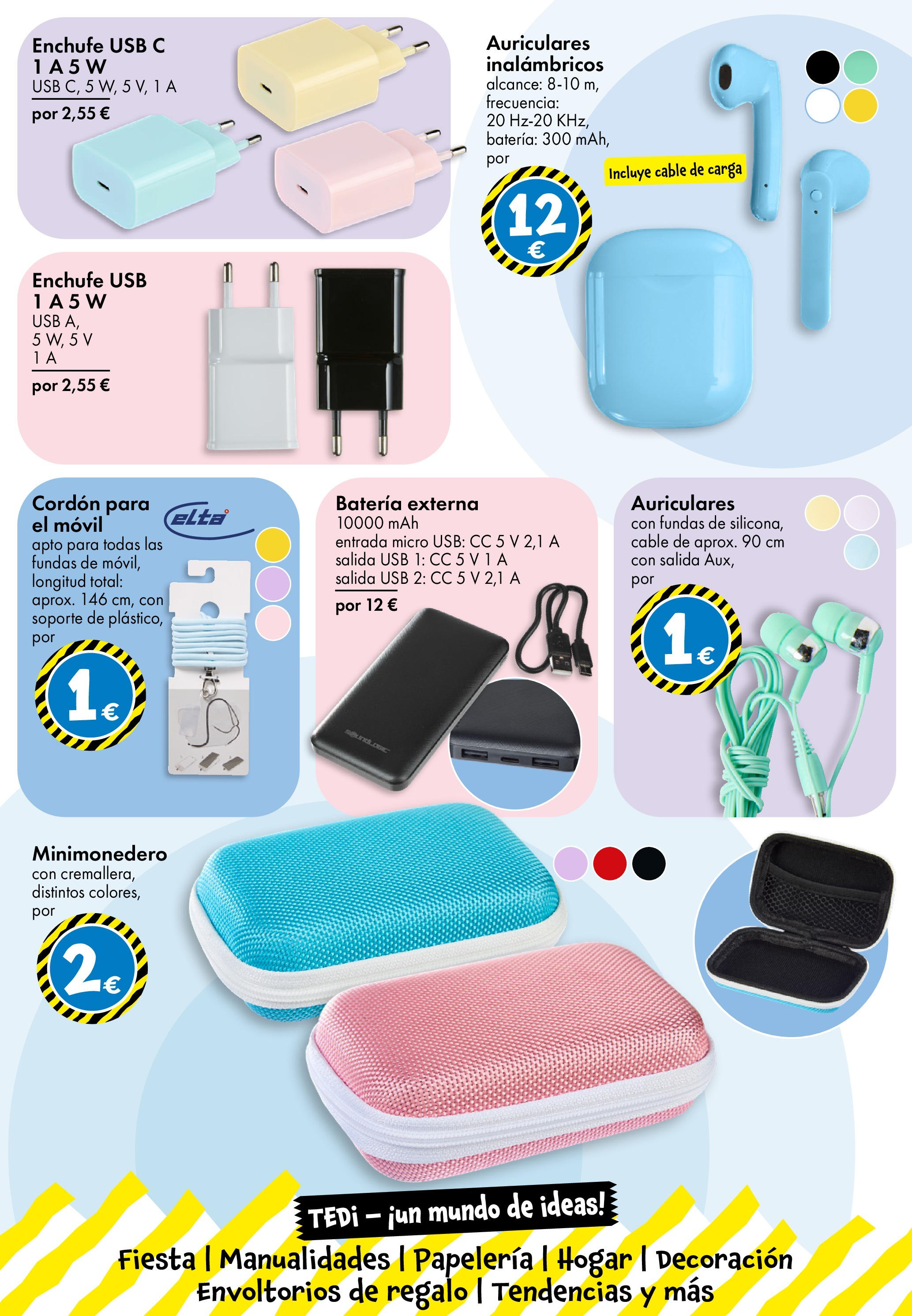 TEDi - folleto 04/06/2025 - 14/06/2025 | Página: 25 | Productos: Auriculares, Cable, USB, Enchufe