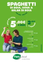 Pam Local Locandina menu spaghetti soia - al 17.06.2025