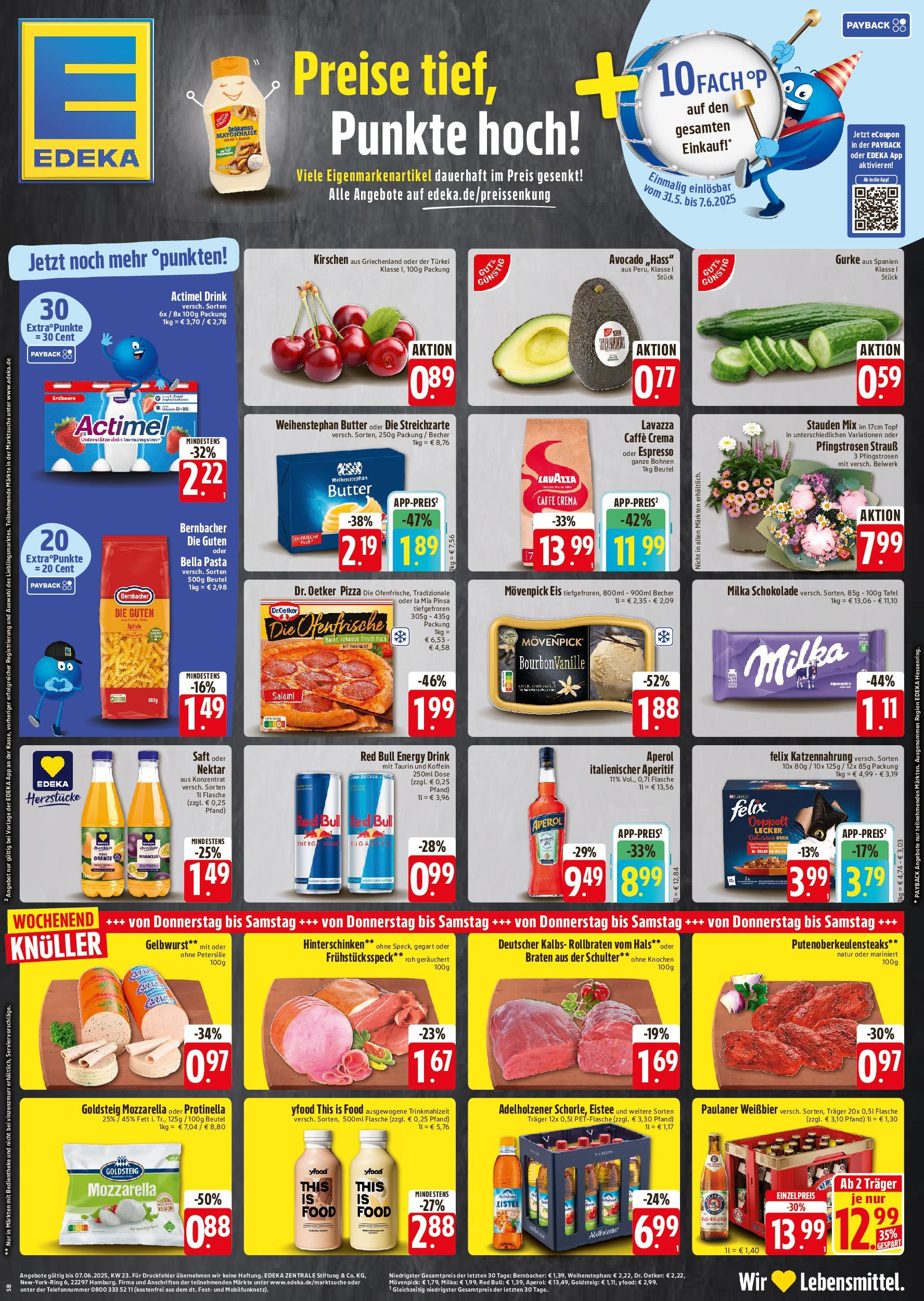 Edeka prospekt Bad Reichenhall	 (ab 05.06.2025) » Angebote Online | Seite: 1 | Produkte: Mozzarella, Kirschen, Mayonnaise, Salami
