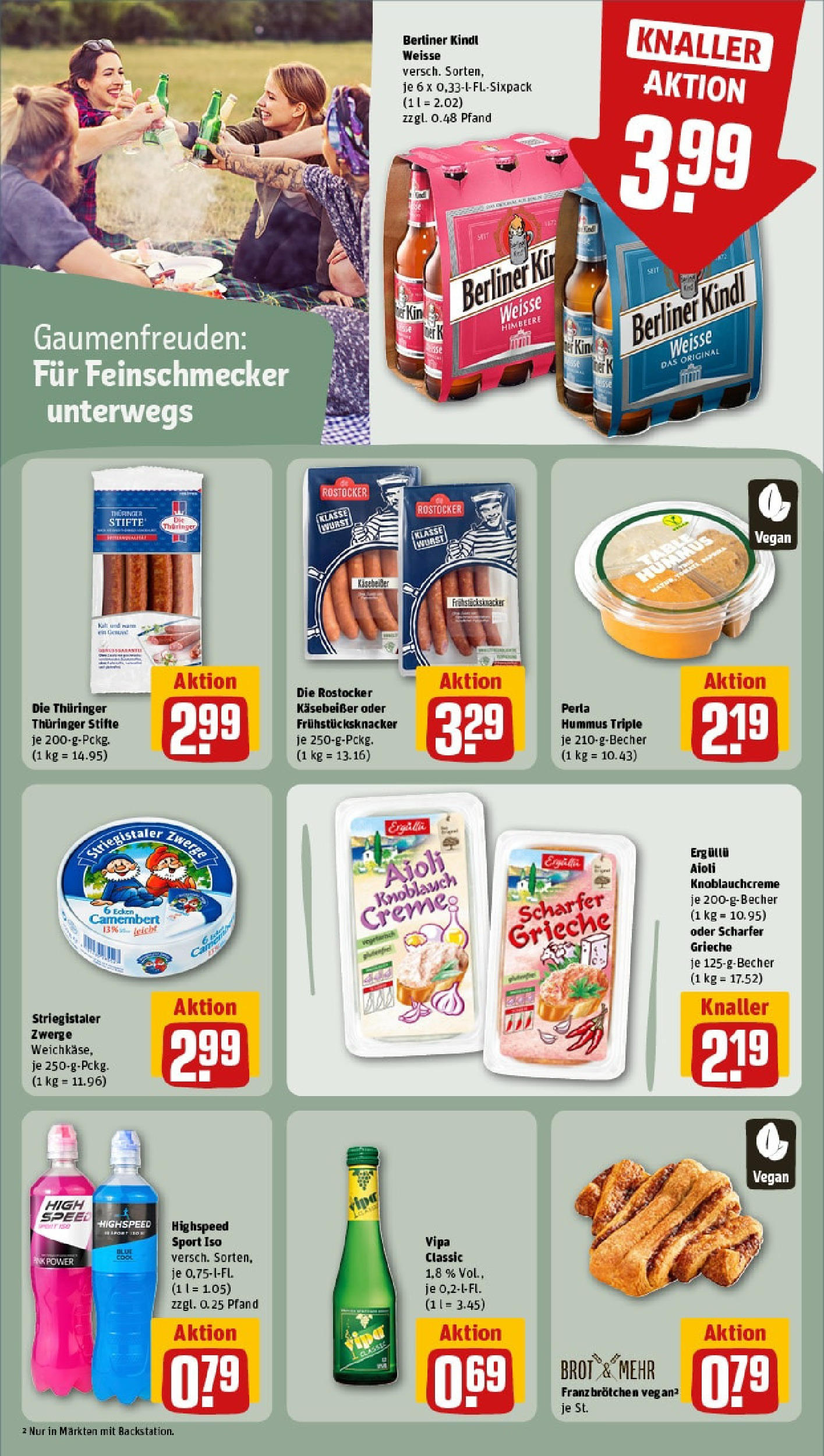 Rewe prospekt Berlin / Mitte	 (ab 08.06.2025) zum Blättern » Angebote | Seite: 17 | Produkte: Berliner, Wurst, Knoblauch, Himbeere