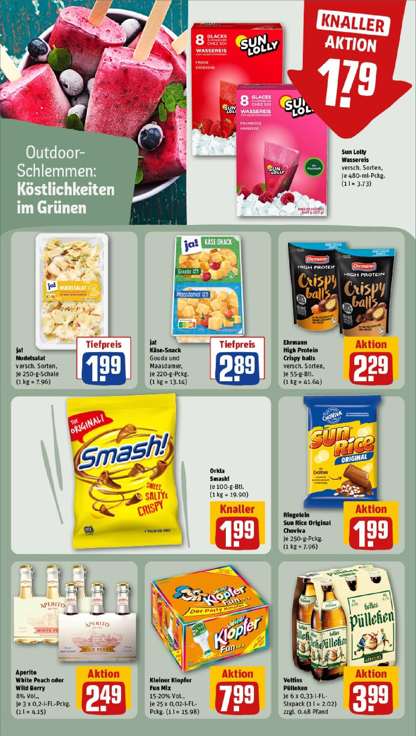 Rewe prospekt Berlin / Mitte	 (ab 08.06.2025) zum Blättern » Angebote | Seite: 19 | Produkte: Gouda, Veltins pulleken, Pasta, Veltins