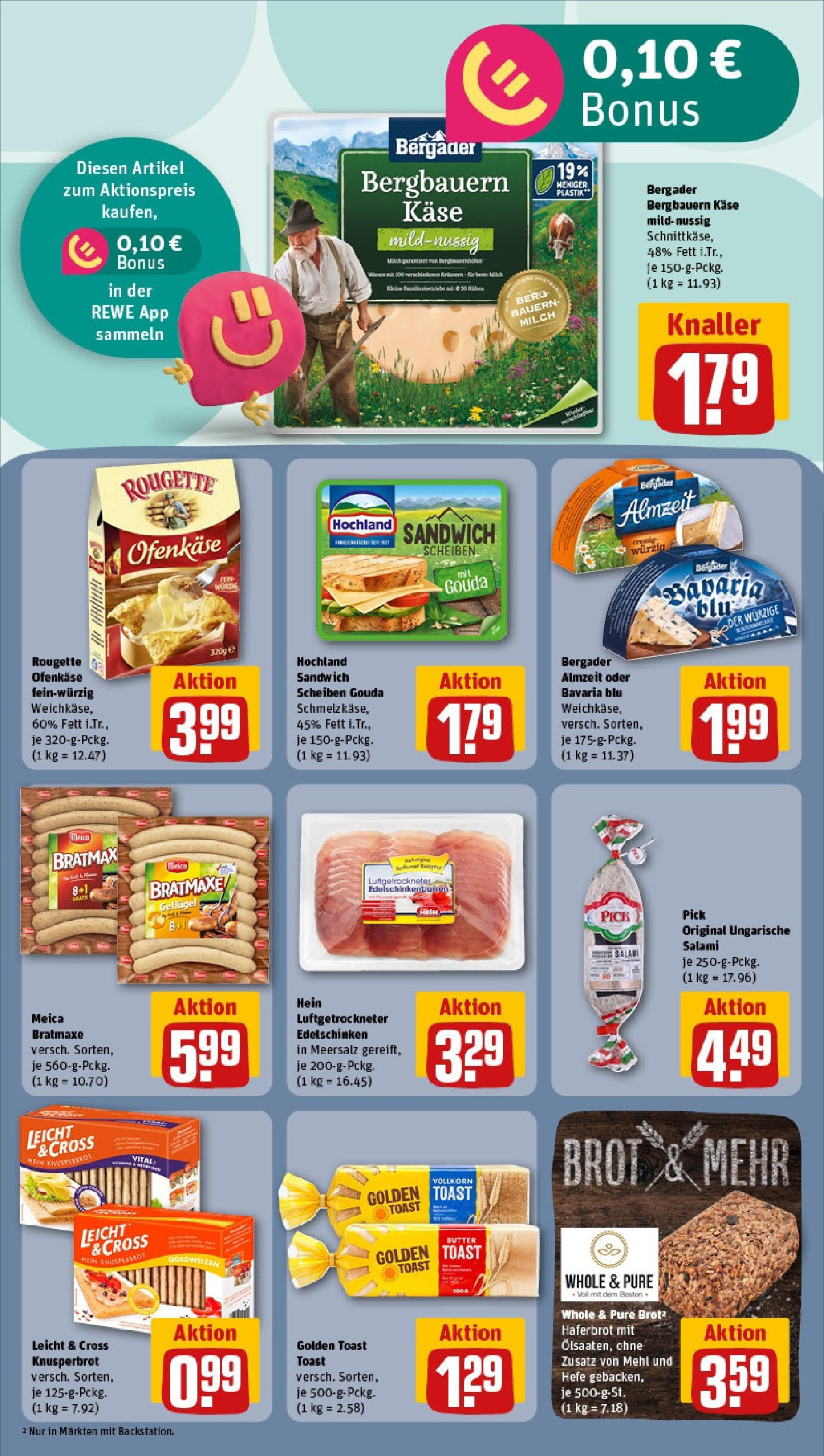 Rewe prospekt Hamburg/Rahlstedt	 (ab 08.06.2025) zum Blättern » Angebote | Seite: 12 | Produkte: Mehl, Butter, Toast, Gouda