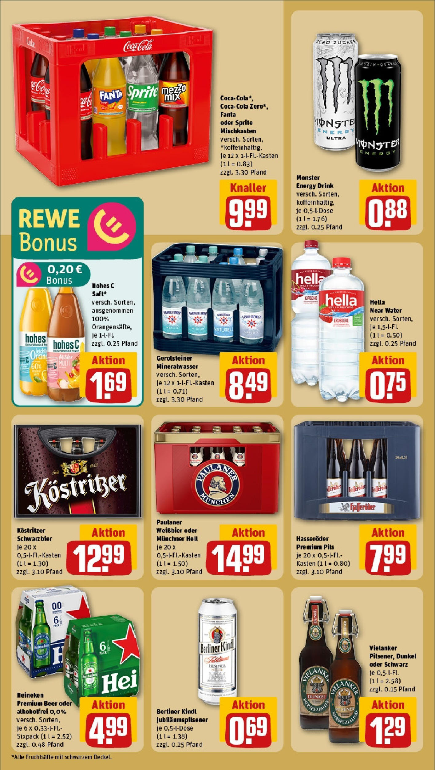REWE Prospekt ab 08.06.2025 zum Blättern » Angebote | Seite: 22 | Produkte: Pils, Saft, Hasseröder, Gerolsteiner