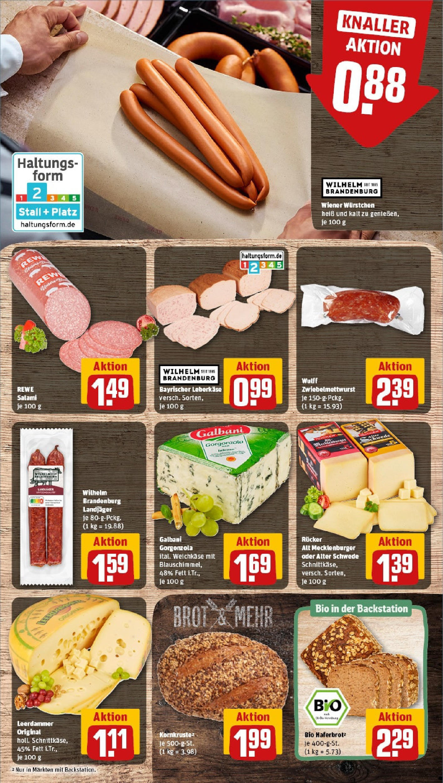 REWE Prospekt ab 08.06.2025 zum Blättern » Angebote | Seite: 9 | Produkte: Wiener wurstchen, Mars, Brot, Leberkase