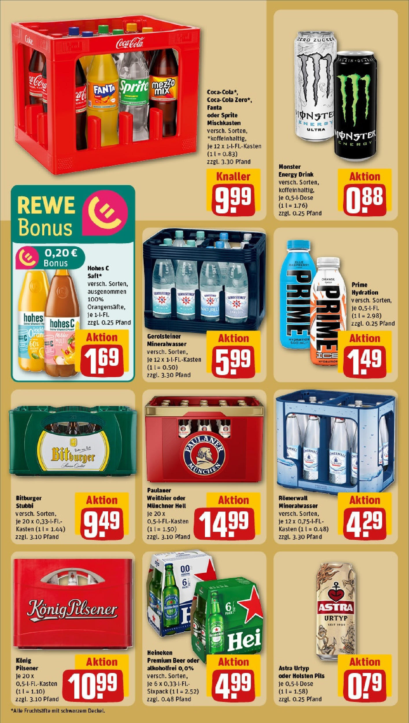 Rewe prospekt Mönchengladbach	 (ab 08.06.2025) zum Blättern » Angebote | Seite: 14 | Produkte: Holsten, Mineralwasser, Zucker, Paulaner