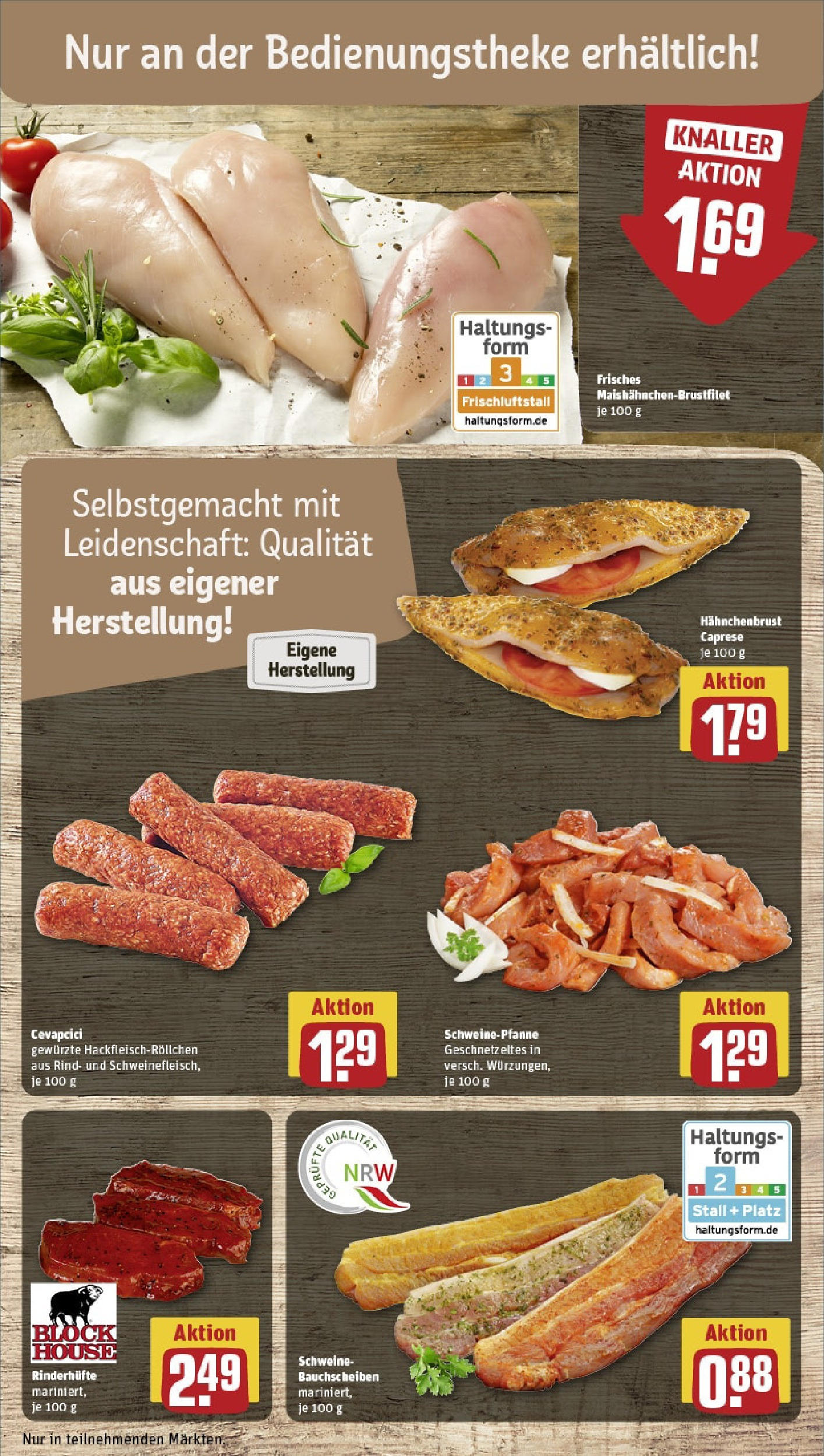 REWE Prospekt ab 08.06.2025 zum Blättern » Angebote | Seite: 10 | Produkte: Cevapcici, Hahnchenbrust