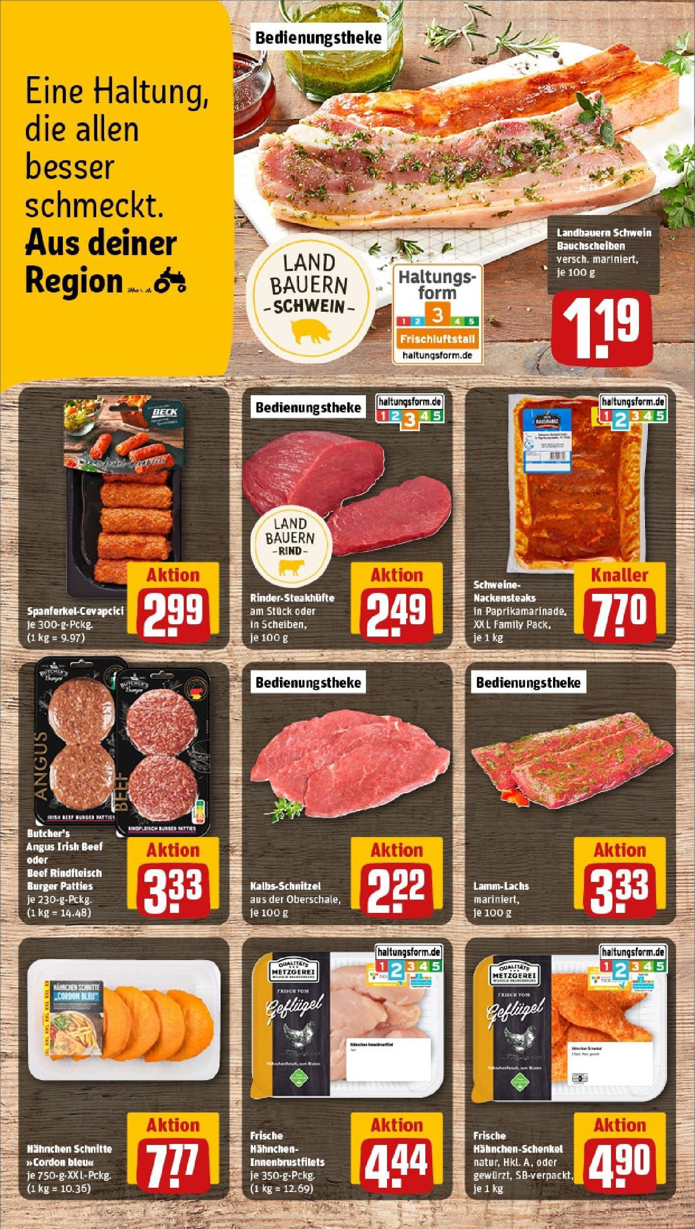 Rewe prospekt Ilvesheim	 (ab 08.06.2025) zum Blättern » Angebote | Seite: 8 | Produkte: Hahnchen, Hahnchenschenkel, Kaninchen, Rindfleisch