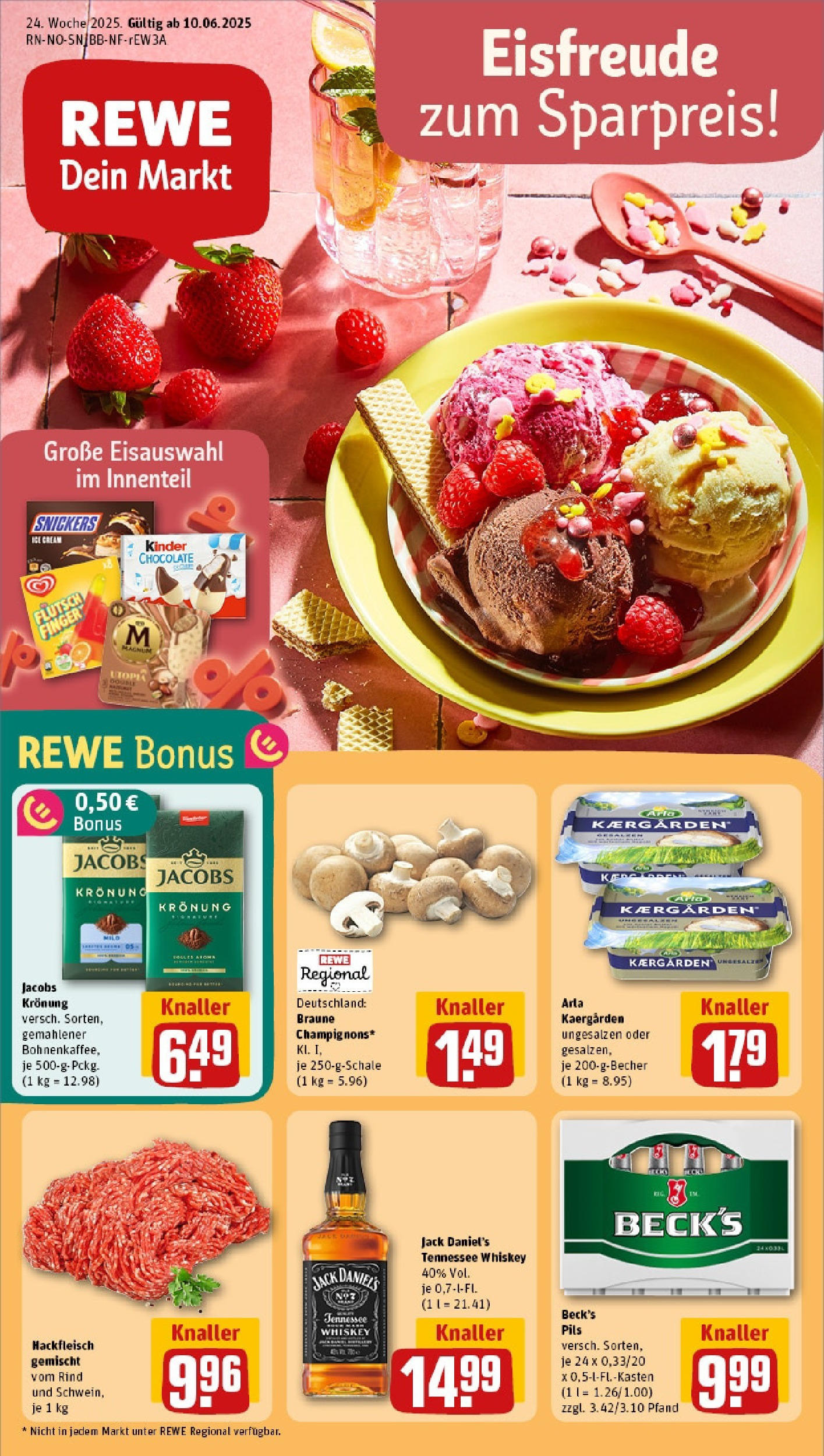 REWE Prospekt ab 08.06.2025 nächste Woche - Prospekt Wittingen Vorschau von dem Prospekt des Geschäftes Rewe, gültig ab dem 08.06.2025