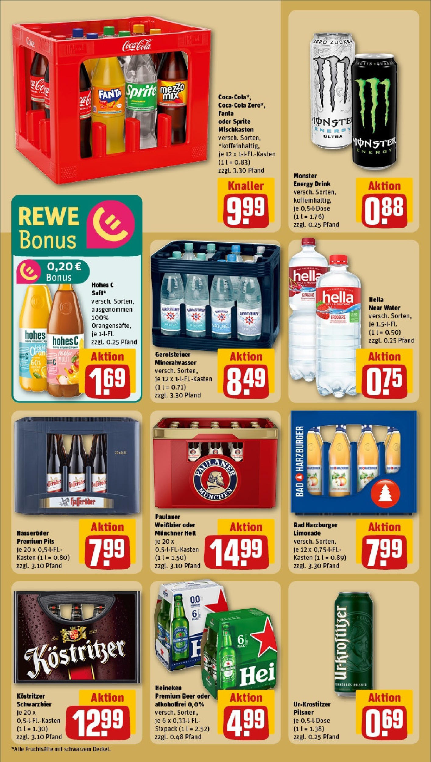 REWE Prospekt ab 08.06.2025 zum Blättern » Angebote | Seite: 20 | Produkte: Pils, Limonade, Heineken, Hohes c