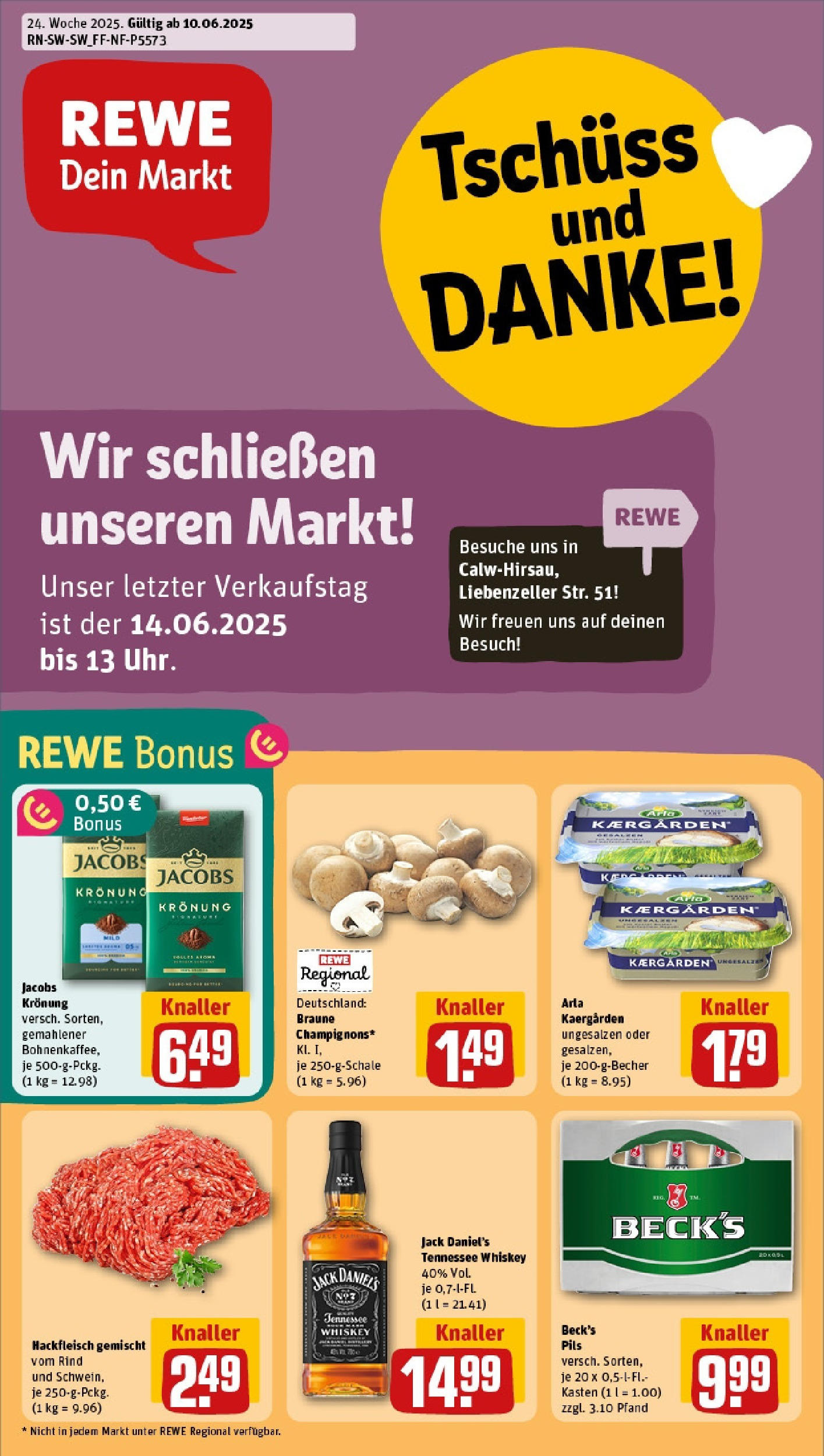 REWE Prospekt ab 08.06.2025 nächste Woche - Prospekt Calw	