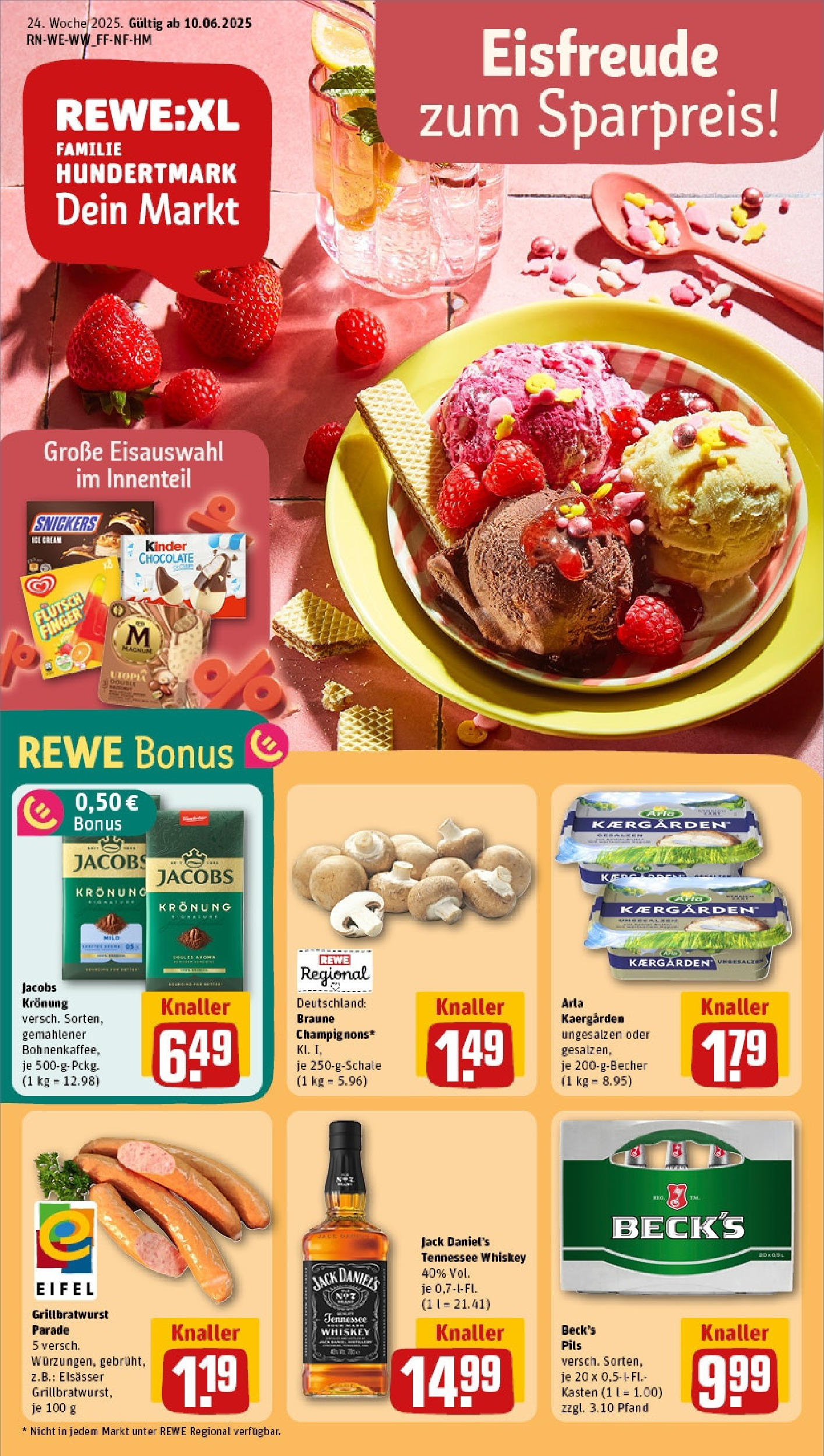 REWE Prospekt ab 08.06.2025 nächste Woche - Prospekt Bad Marienberg Vorschau von dem Prospekt des Geschäftes Rewe, gültig ab dem 08.06.2025