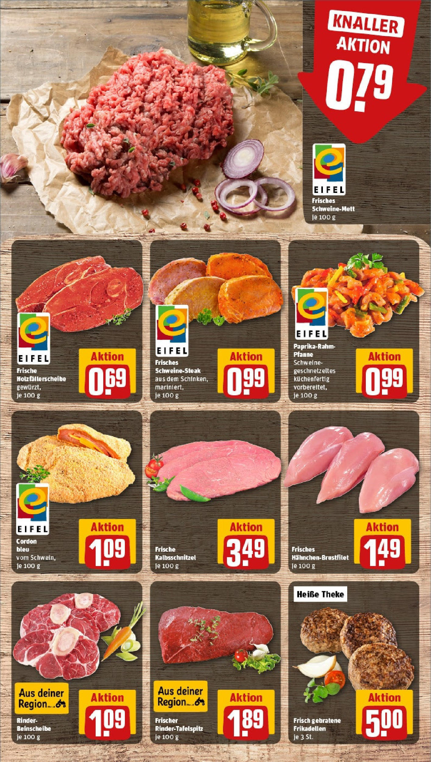 REWE Prospekt ab 08.06.2025 zum Blättern » Angebote | Seite: 8 | Produkte: Theke, Steak