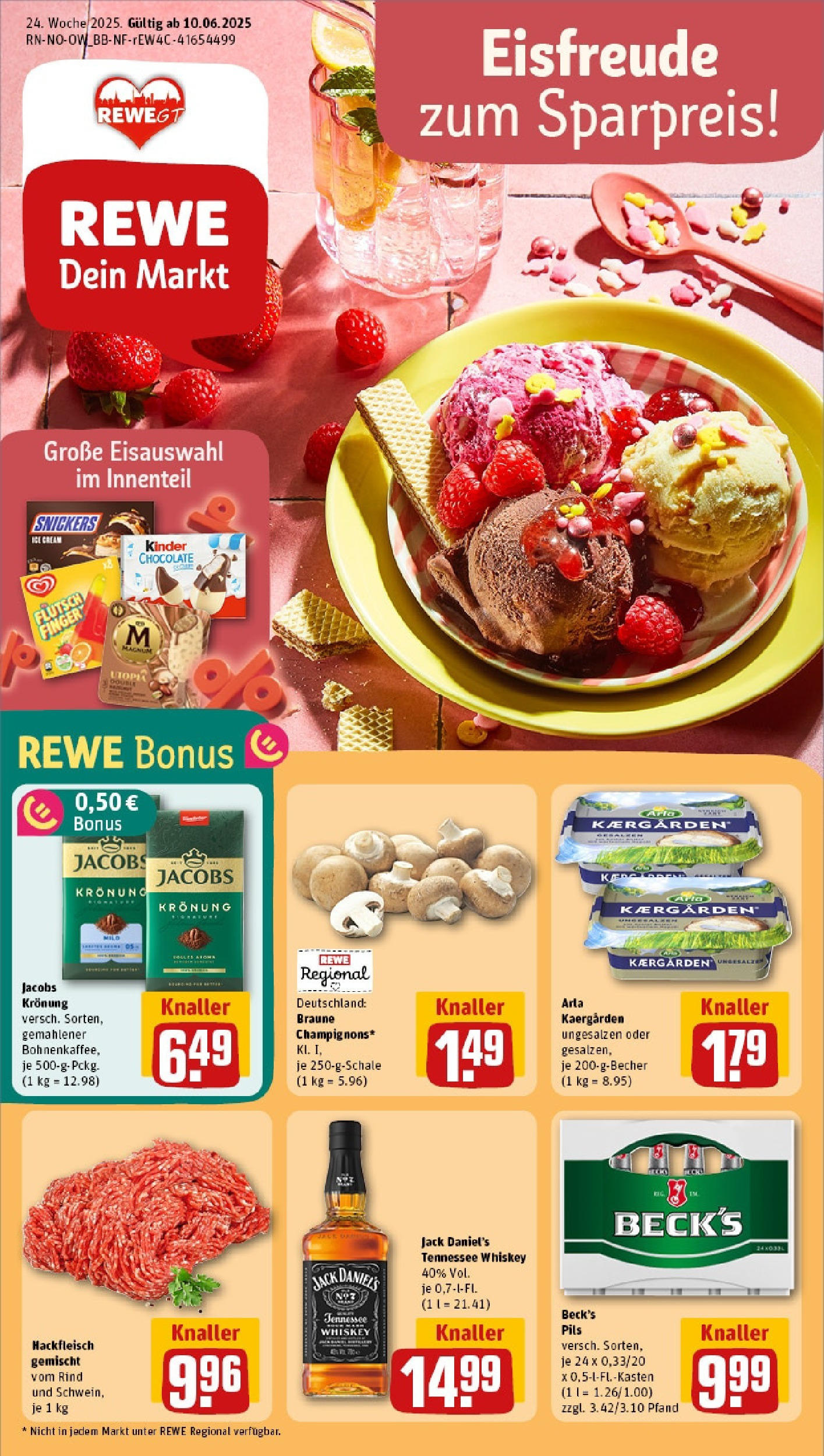REWE Prospekt ab 08.06.2025 nächste Woche - Prospekt Gütersloh Vorschau von dem Prospekt des Geschäftes Rewe, gültig ab dem 08.06.2025