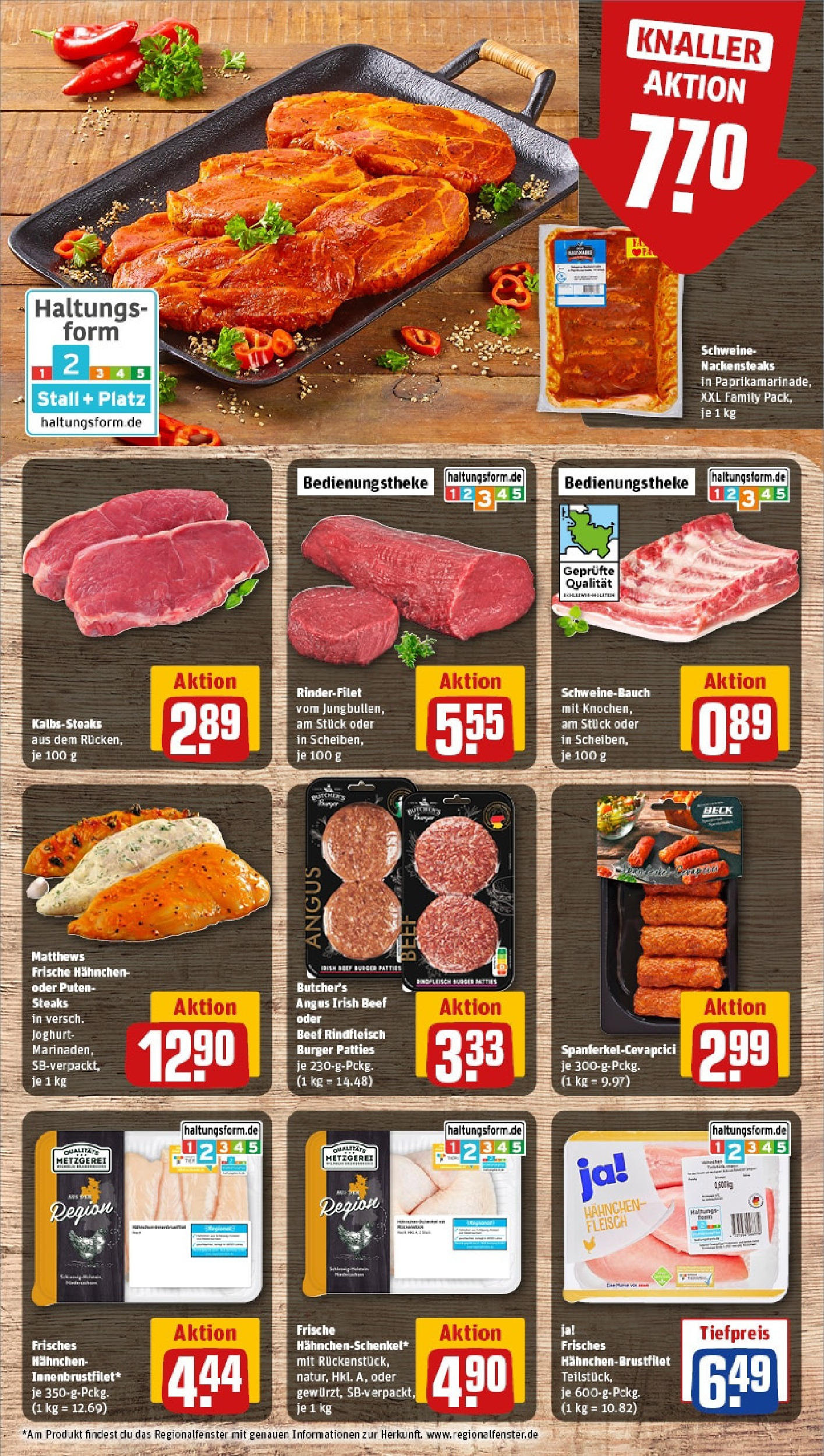 Rewe prospekt Hamburg/Rahlstedt	 (ab 08.06.2025) zum Blättern » Angebote | Seite: 8 | Produkte: Hahnchen, Cevapcici, Rindfleisch, Fleisch