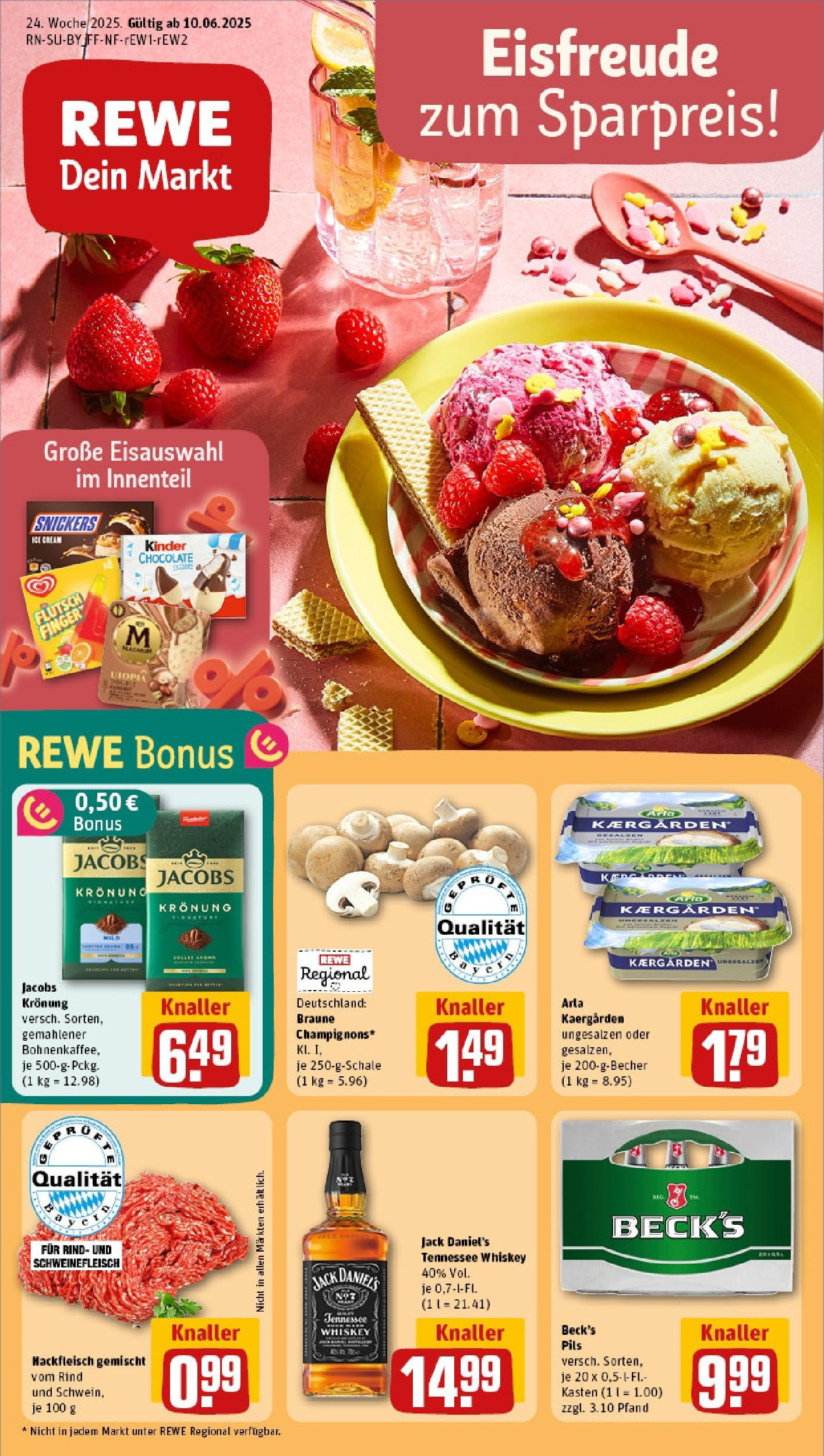 REWE Prospekt ab 08.06.2025 nächste Woche - Prospekt Regensburg	