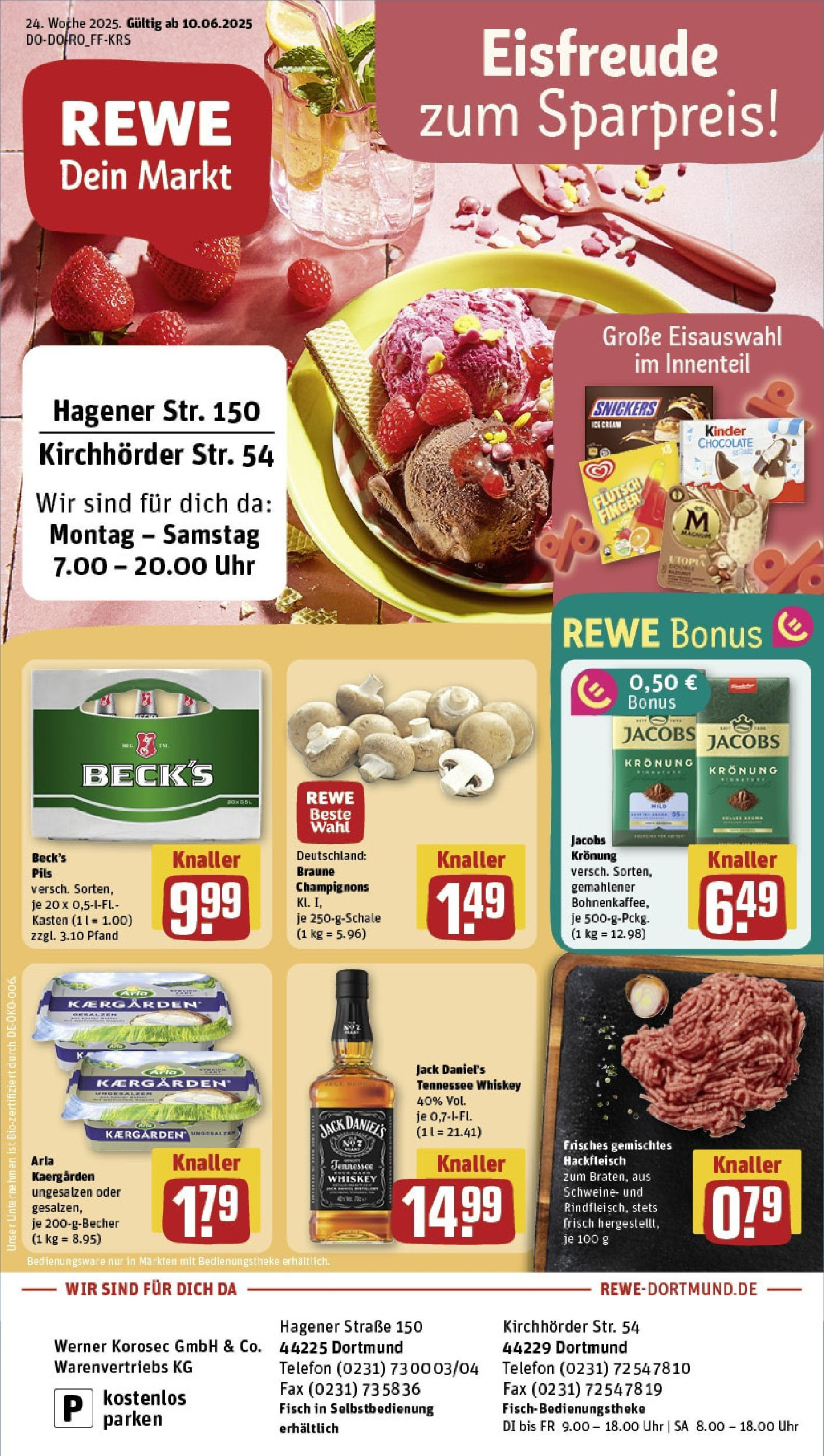 REWE Prospekt ab 08.06.2025 nächste Woche - Prospekt Dortmund	