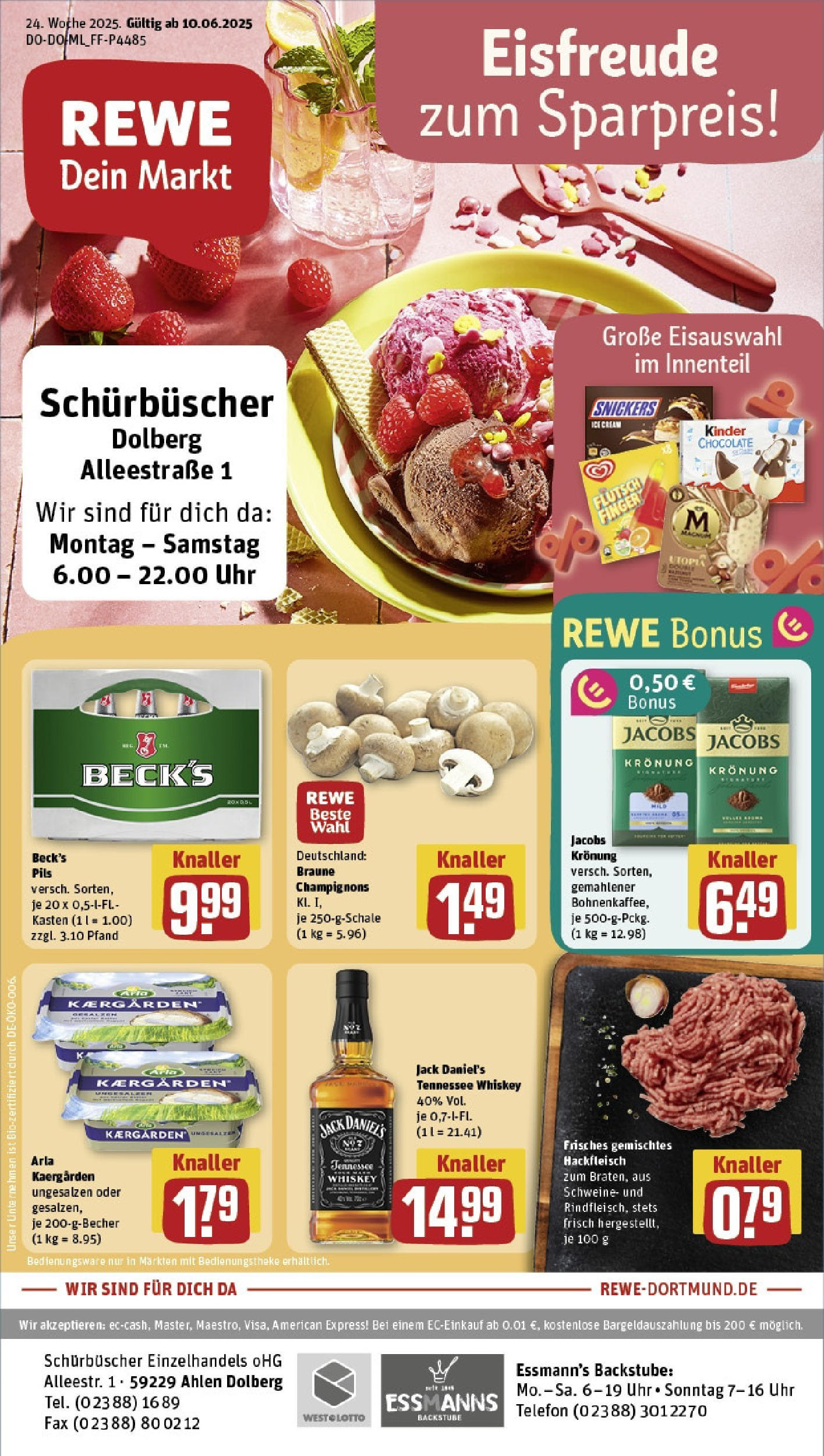 REWE Prospekt ab 08.06.2025 nächste Woche - Prospekt Ahlen Vorschau von dem Prospekt des Geschäftes Rewe, gültig ab dem 08.06.2025