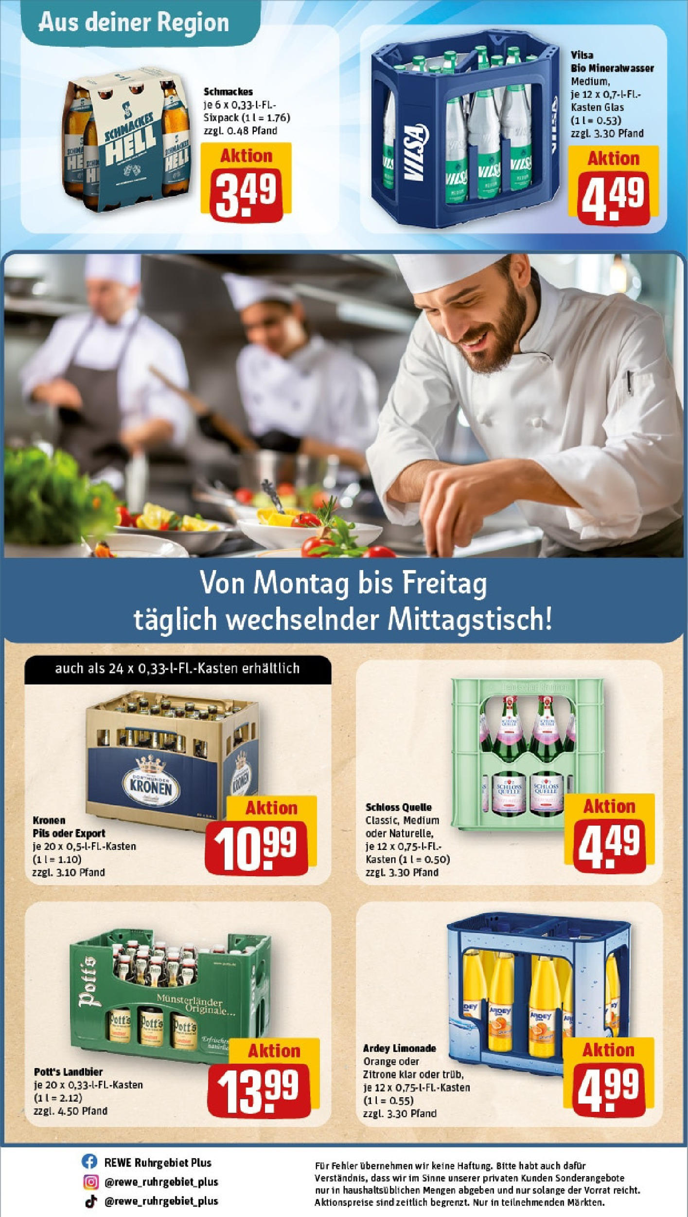 REWE Prospekt ab 08.06.2025 zum Blättern » Angebote | Seite: 28 | Produkte: Pils, Limonade, Mineralwasser, Zitrone