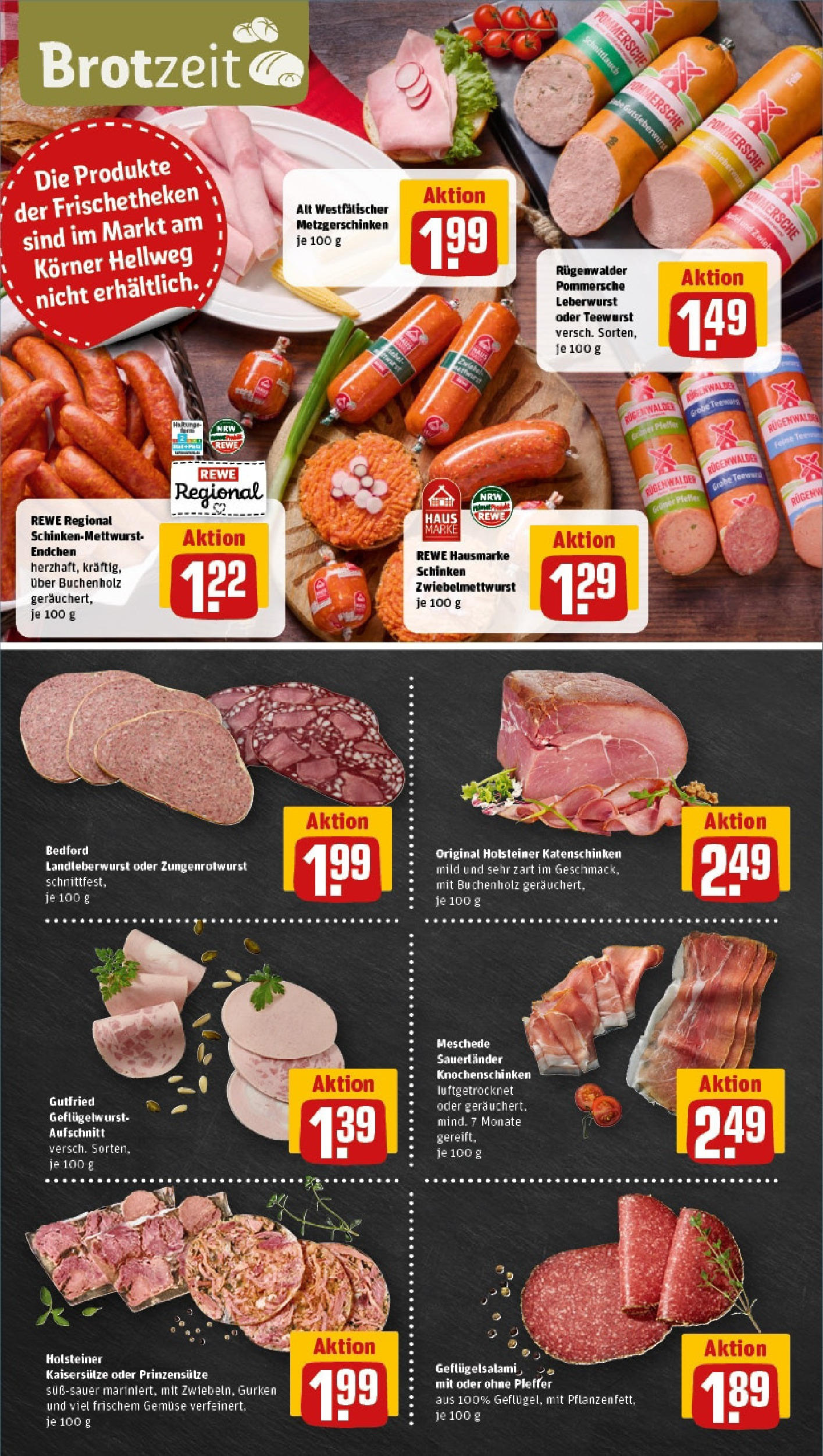 REWE Prospekt ab 08.06.2025 zum Blättern » Angebote | Seite: 8 | Produkte: Äpfel, Gemüse, Schinken, Gurken