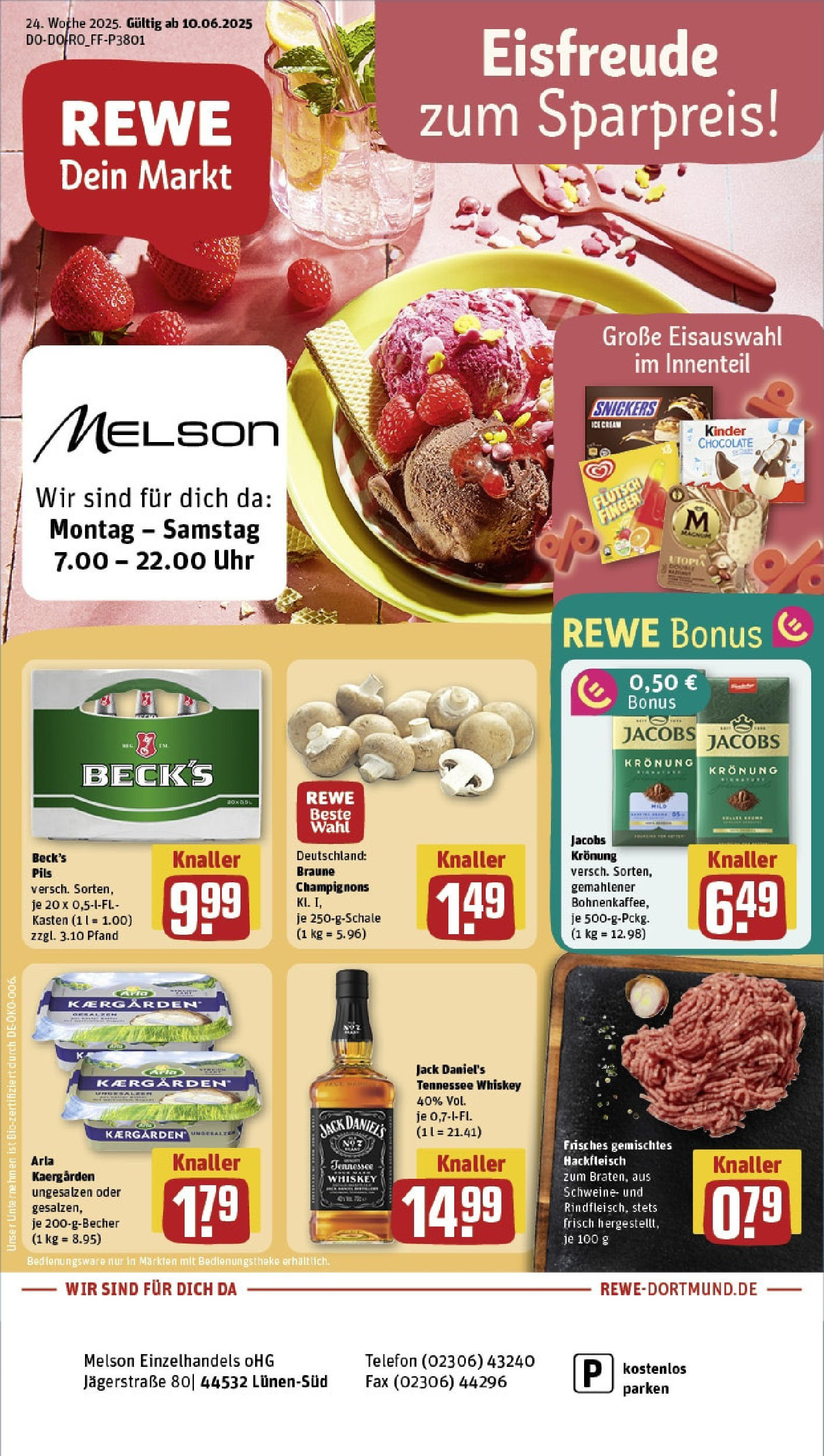 REWE Prospekt ab 08.06.2025 nächste Woche - Prospekt Lünen	