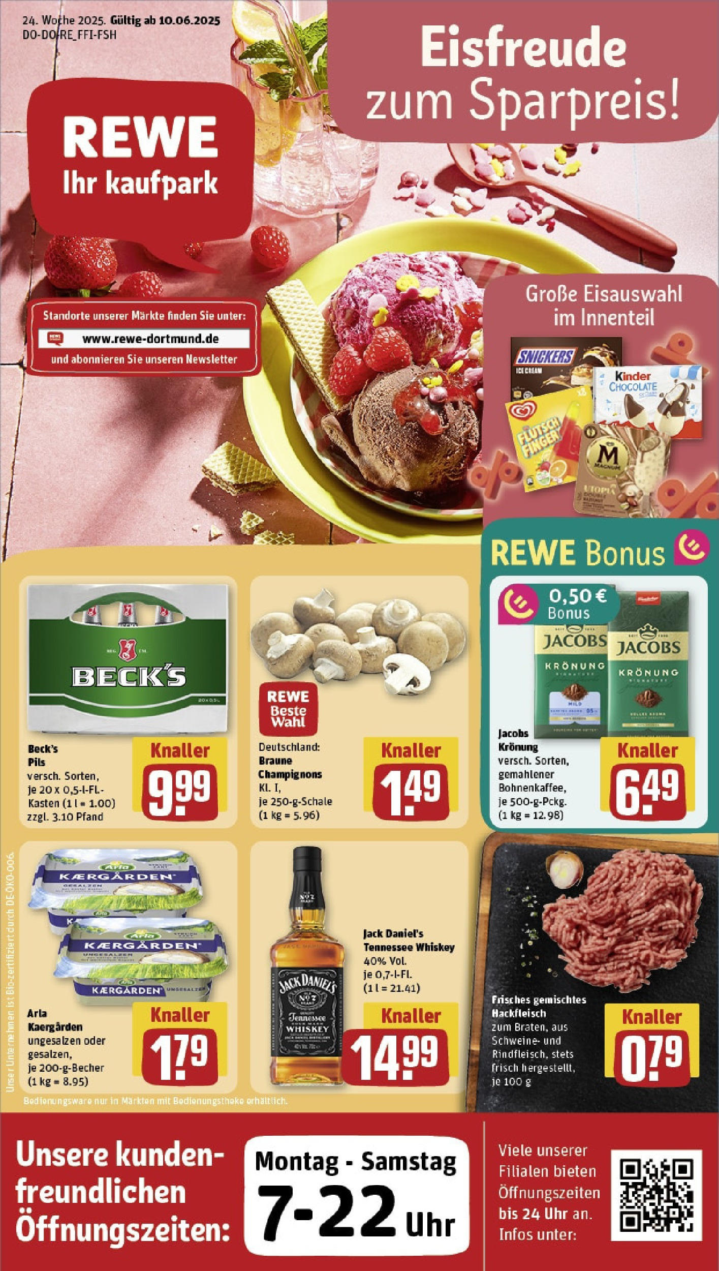 REWE Prospekt ab 08.06.2025 nächste Woche - Prospekt Gladbeck Vorschau von dem Prospekt des Geschäftes Rewe, gültig ab dem 08.06.2025