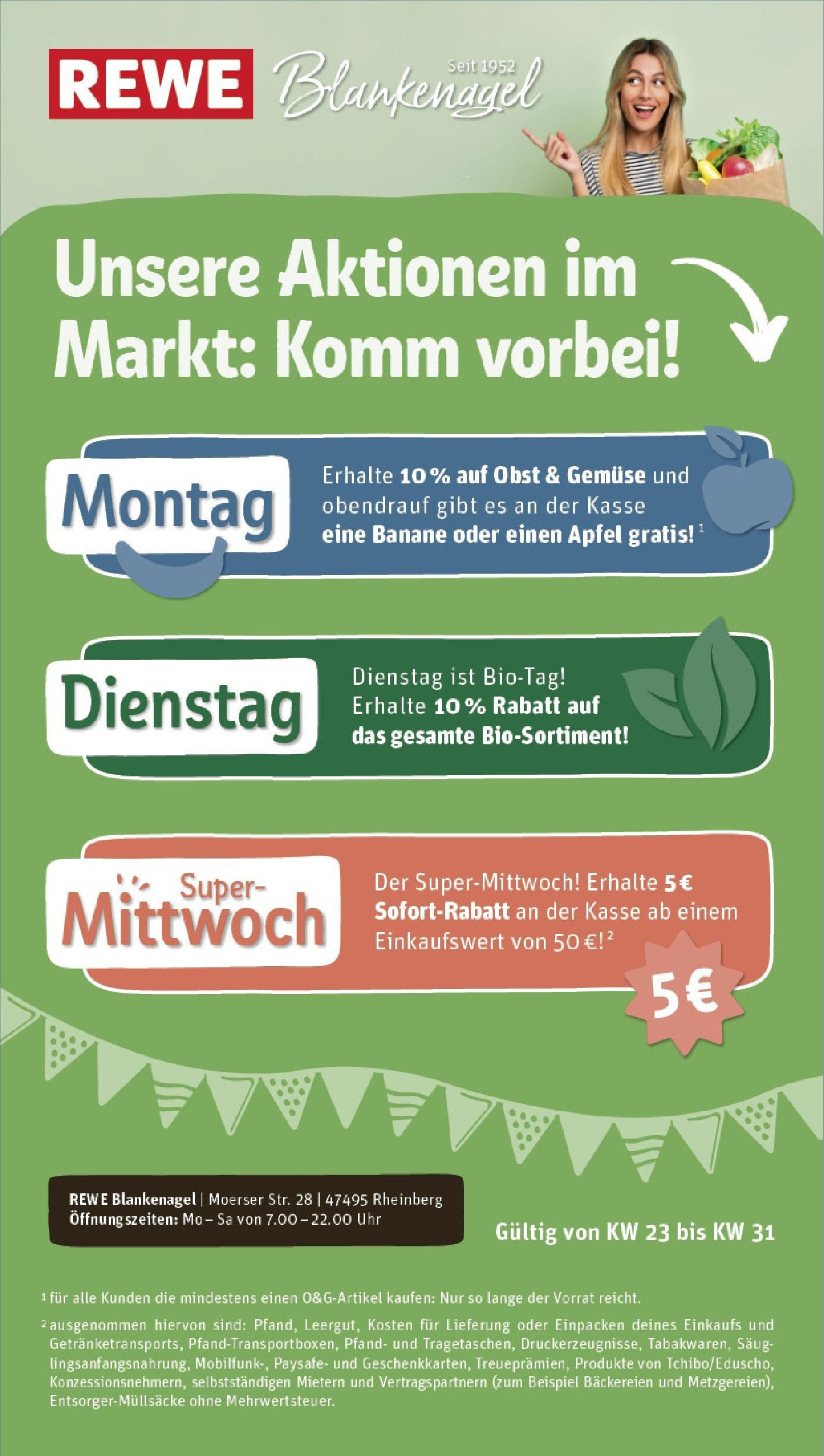 REWE Prospekt ab 08.06.2025 nächste Woche - Prospekt Rheinberg Vorschau von dem Prospekt des Geschäftes Rewe, gültig ab dem 08.06.2025