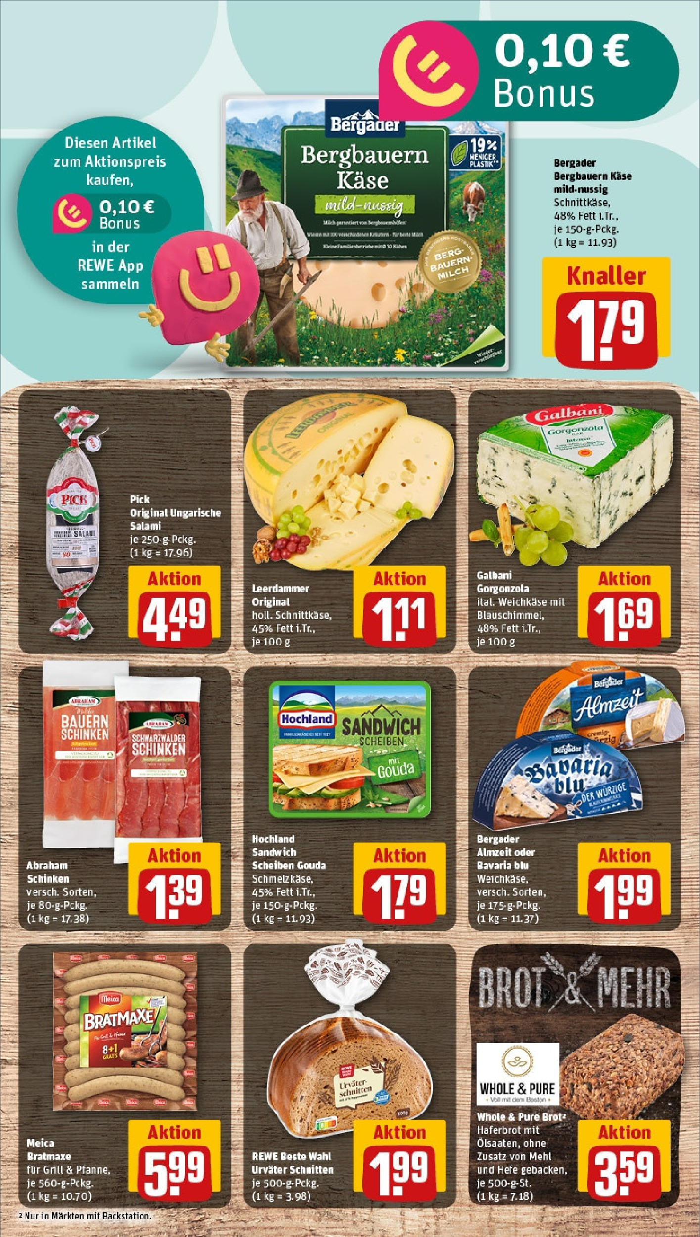 REWE Prospekt ab 08.06.2025 zum Blättern » Angebote | Seite: 9 | Produkte: Grill, Käse, Leerdammer, Meica