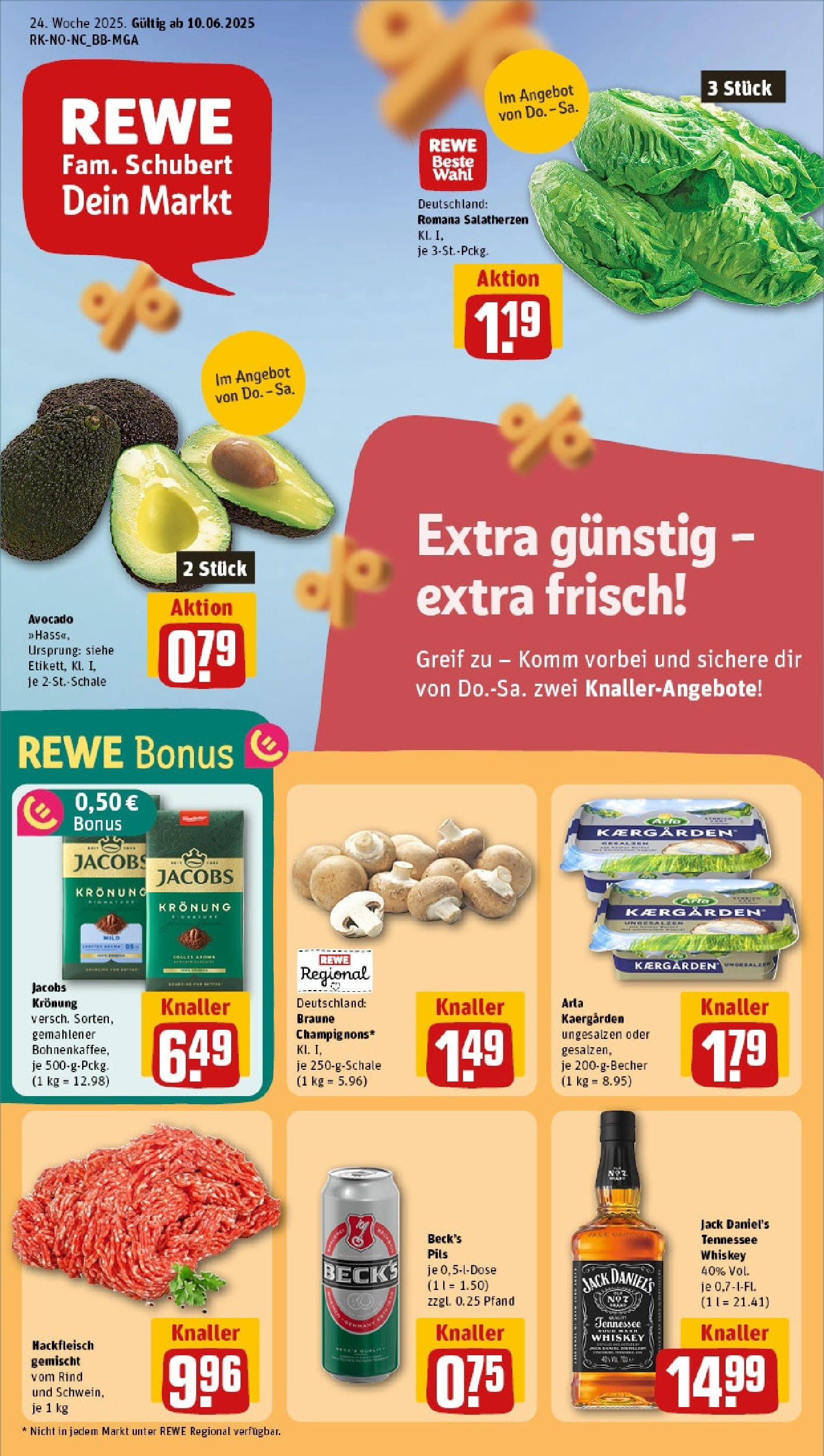REWE Prospekt ab 08.06.2025 nächste Woche - Prospekt Bremen/Radio Bremen Vorschau von dem Prospekt des Geschäftes Rewe, gültig ab dem 08.06.2025