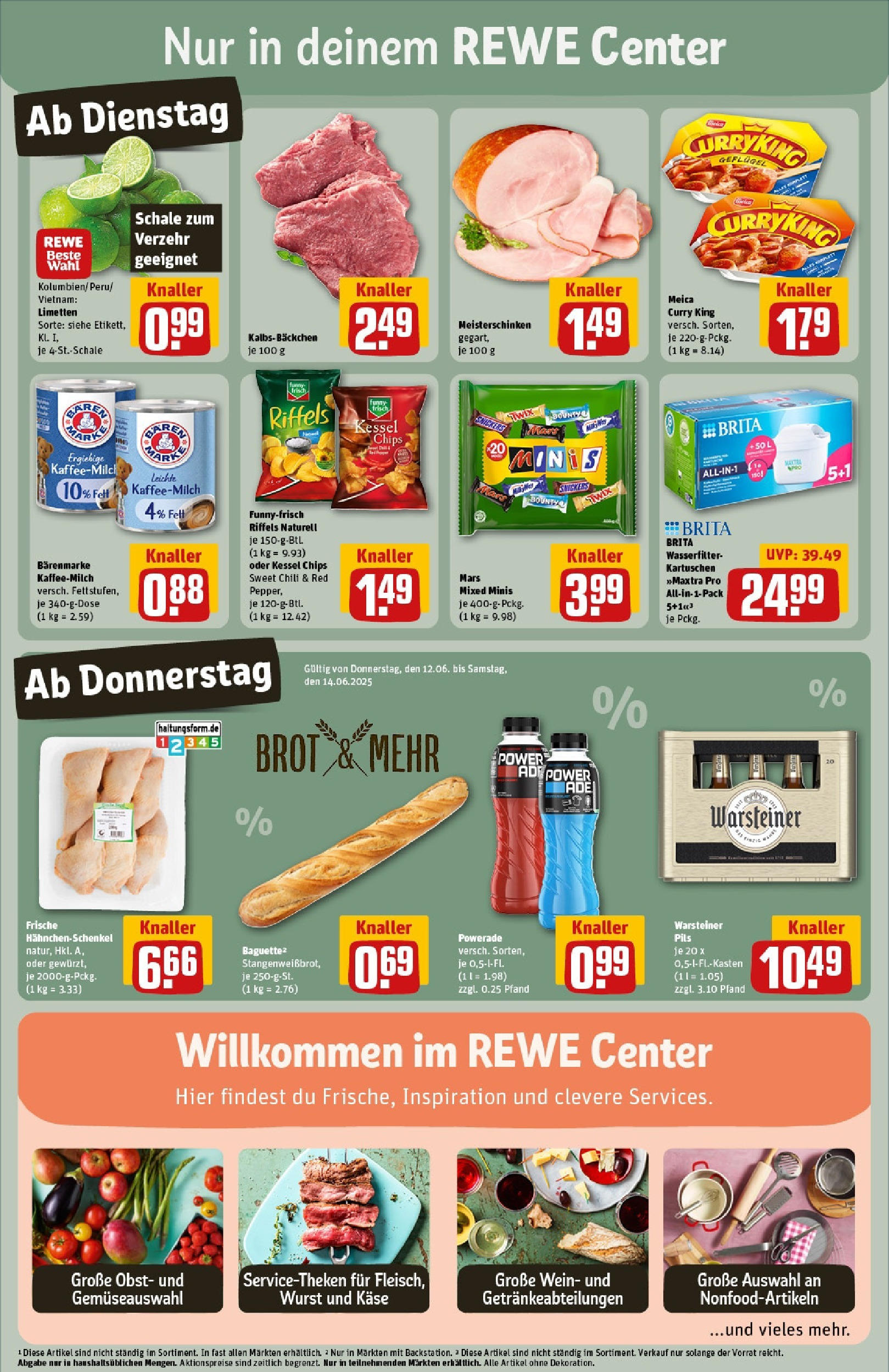 REWE Prospekt ab 08.06.2025 zum Blättern » Angebote | Seite: 3 | Produkte: Pils, Obst, Powerade, Chili